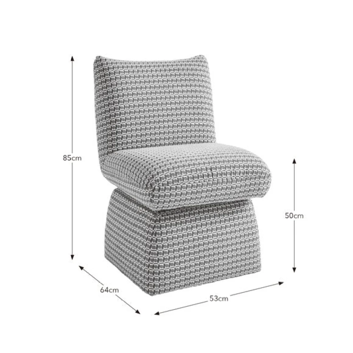 Yinka Ilori Swivel Dining Chair, Sweet Flows Green Fabric – image 9