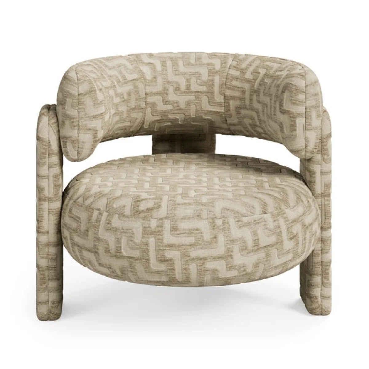 Hailey Chunky Aztec Chenille Accent Chair – image 7