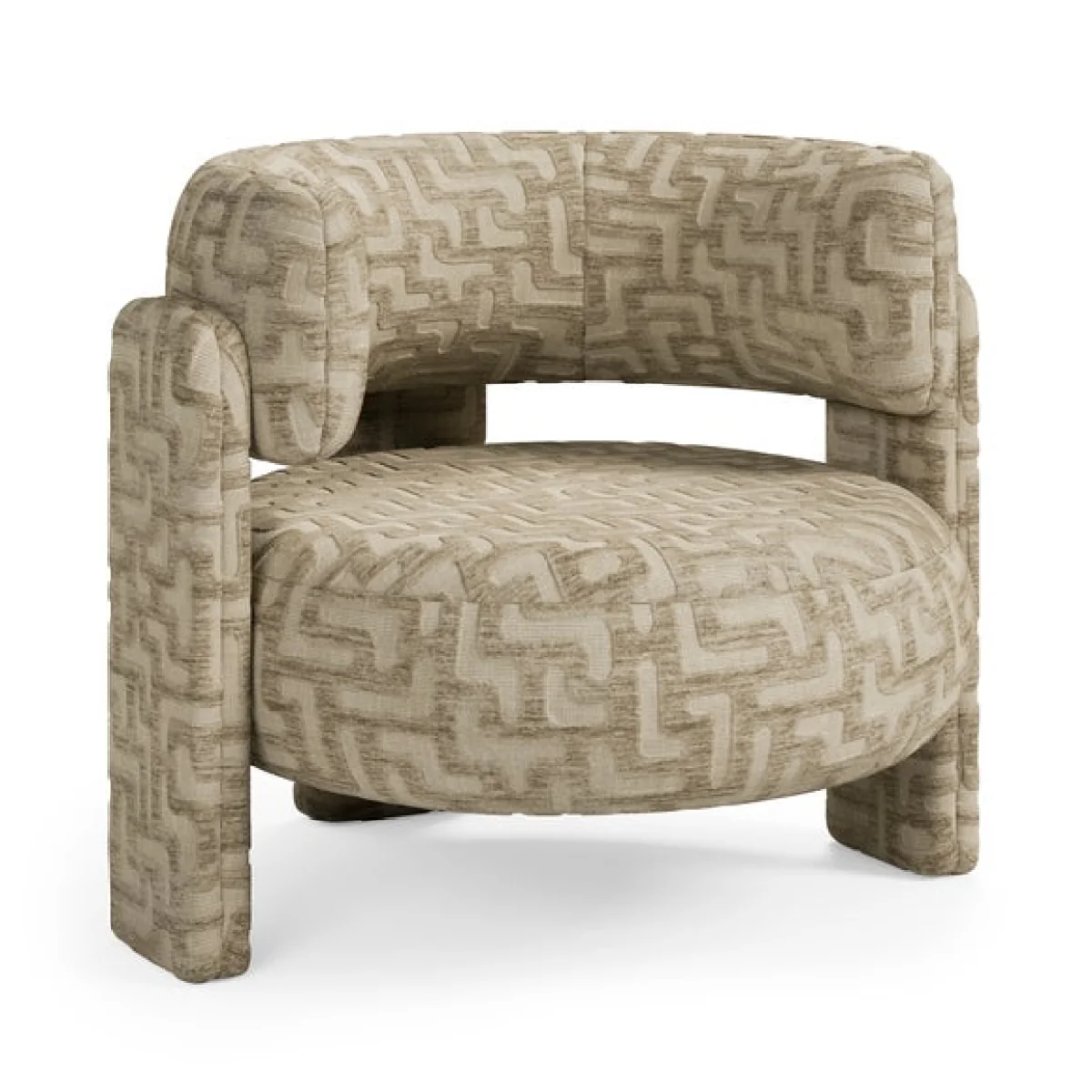 Hailey Chunky Aztec Chenille Accent Chair – image 8