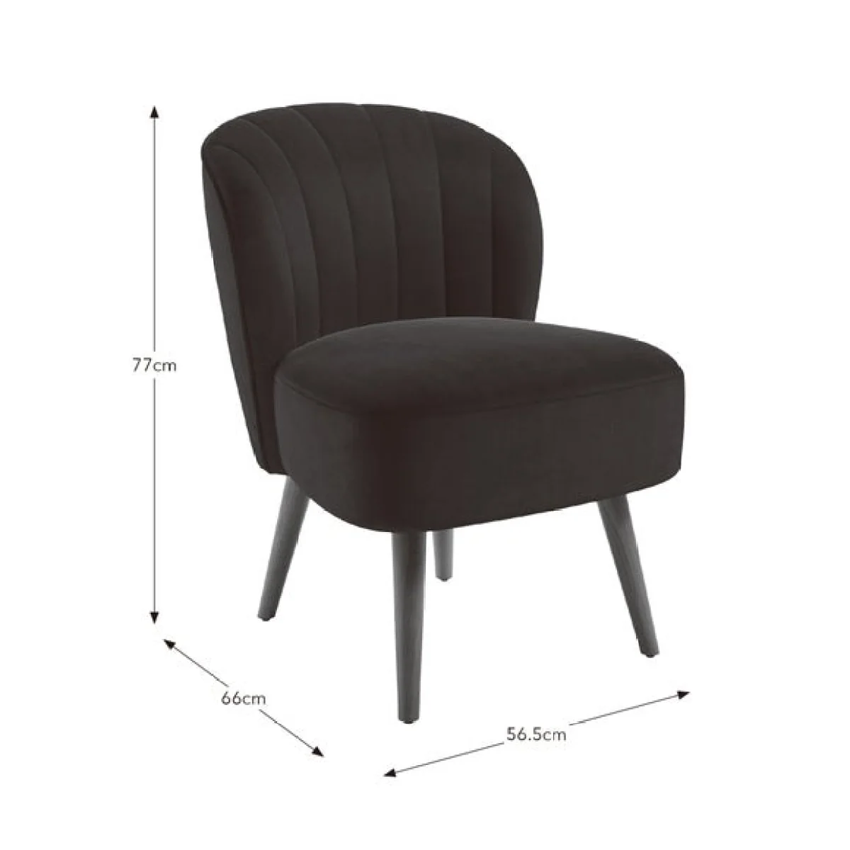 Colette Velvet Accent Chair – image 9