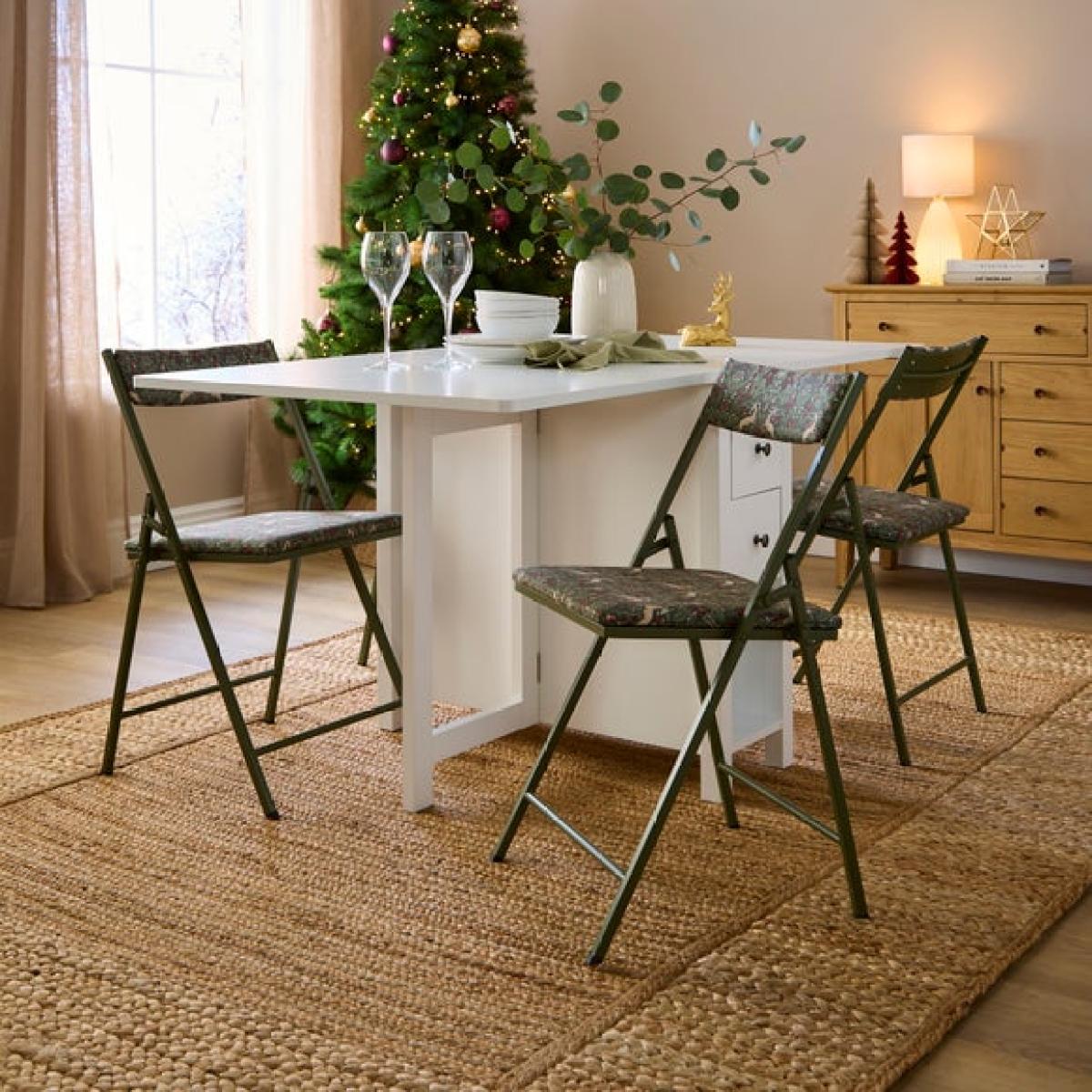 Emily Christmas Floral Stag Folding Chair – image 2