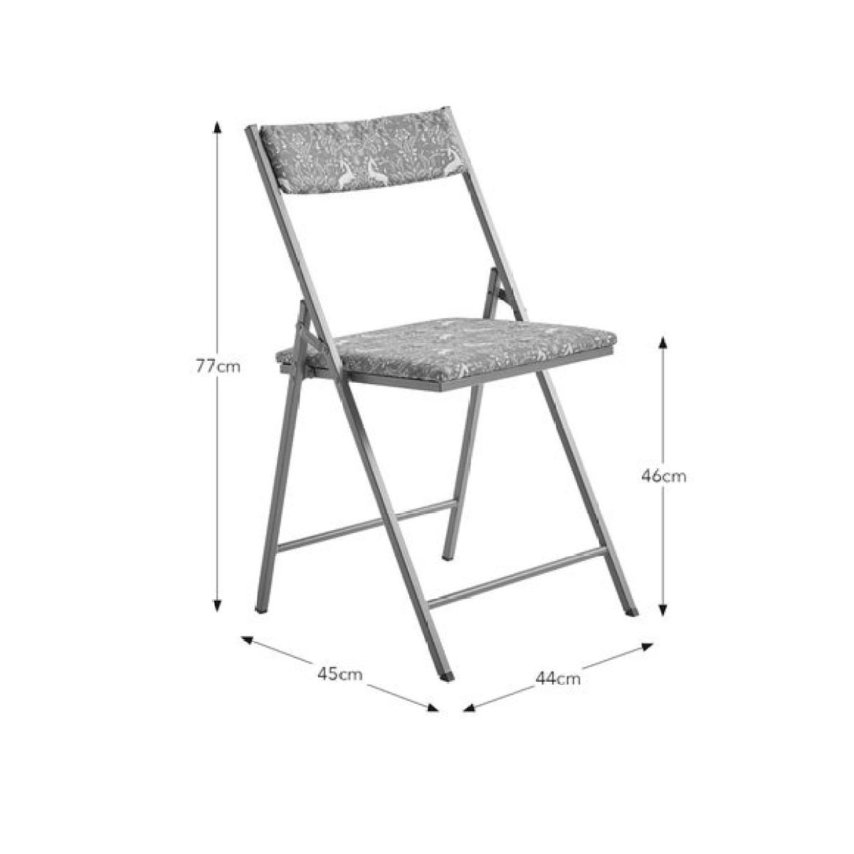 Emily Christmas Floral Stag Folding Chair – image 7