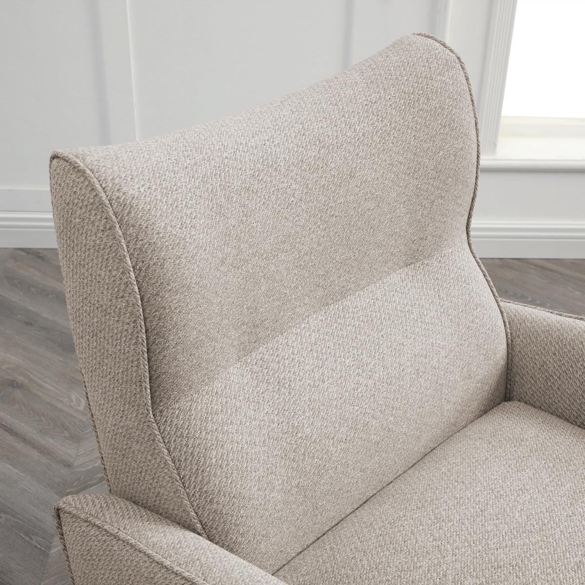Clara Linen Effect Accent Chair Clara Natural – image 3