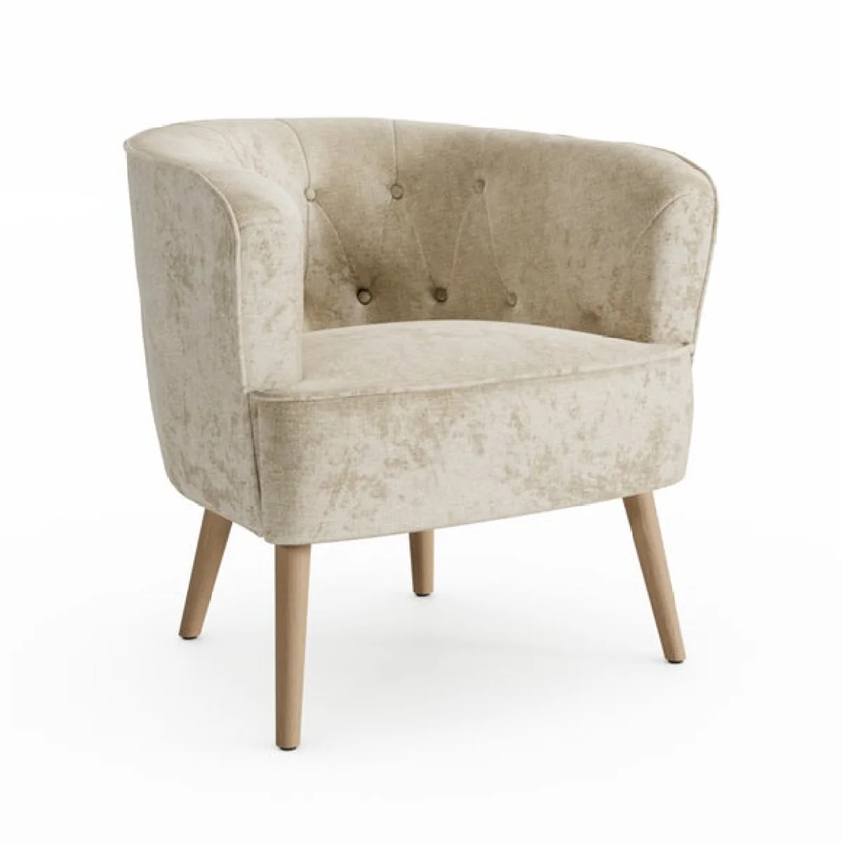 Cindi Button Back Luxe Chenille Tub Chair – image 6