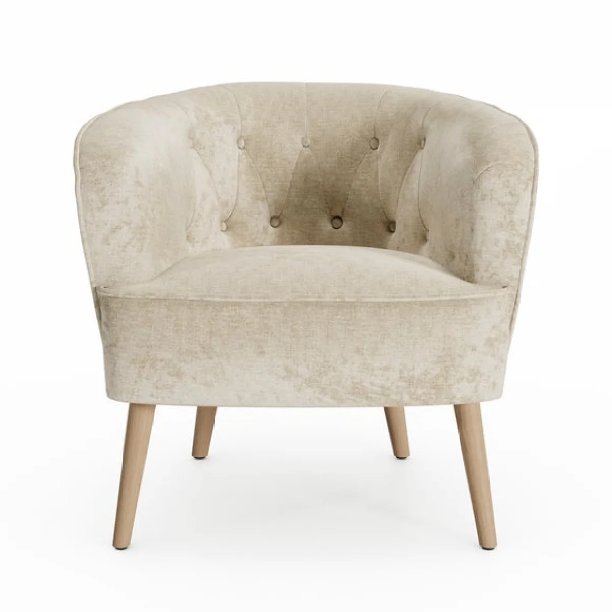 Cindi Button Back Luxe Chenille Tub Chair – image 7