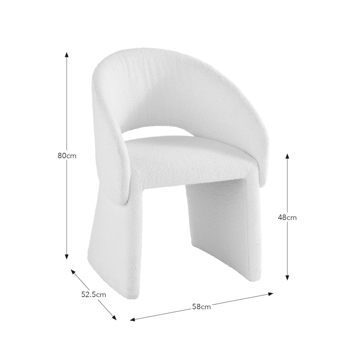 Fergie Dining Chair, Boucle – image 7