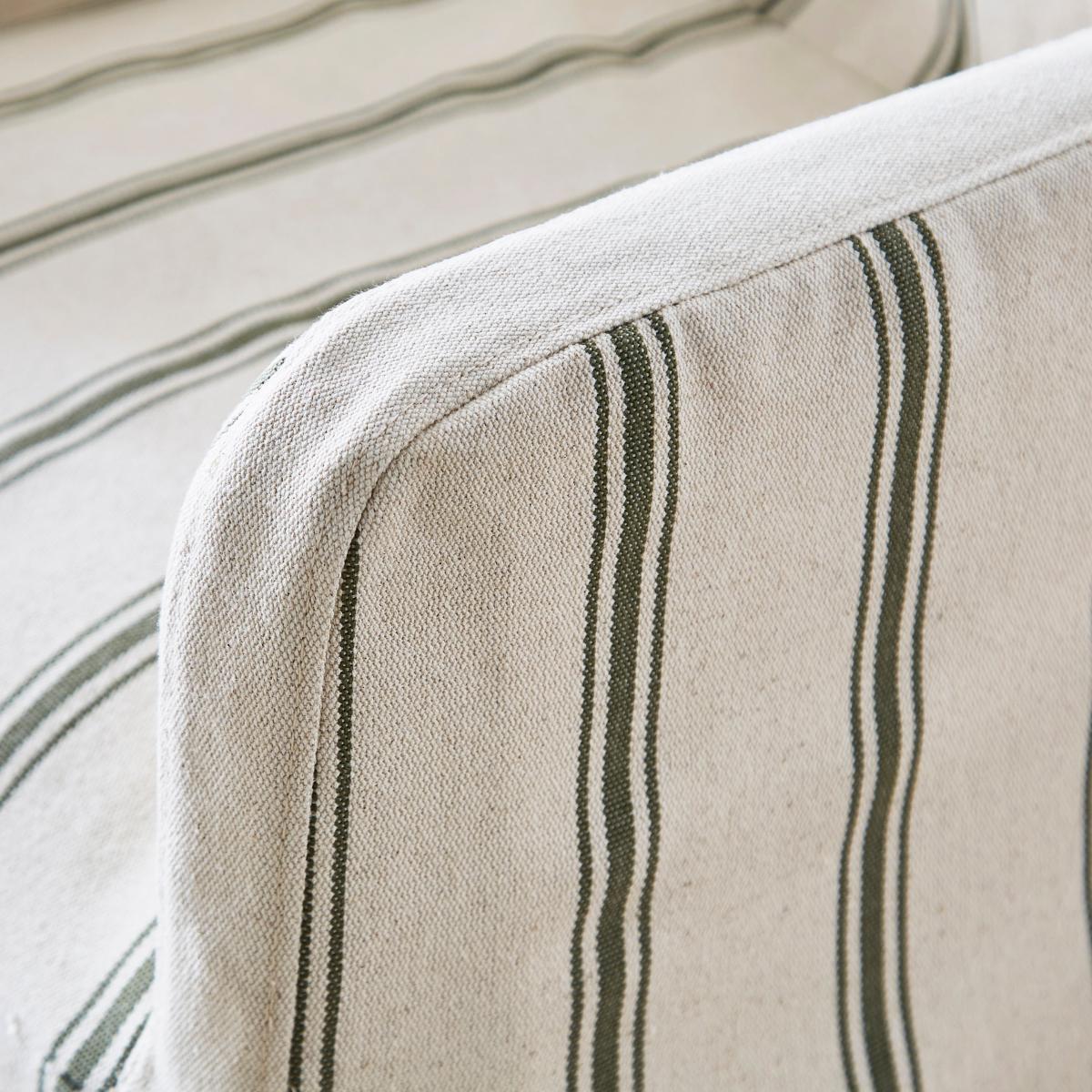 Lewin Carver Loose Cover Dining Chair, Striped – image 4