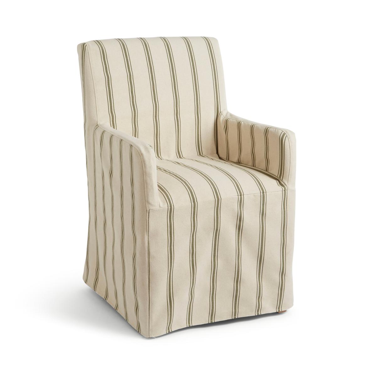 Lewin Carver Loose Cover Dining Chair, Striped – image 5