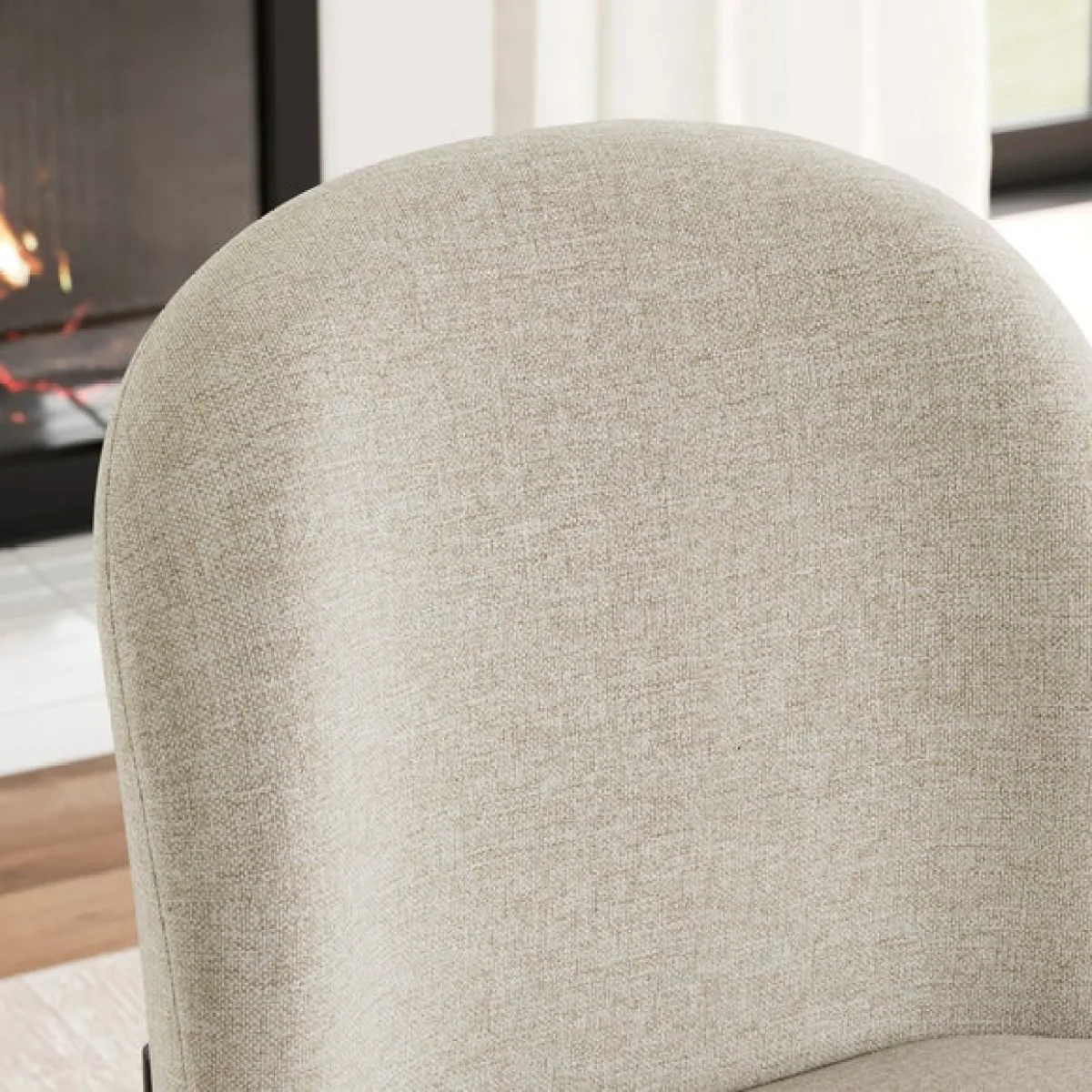 Carey Double Upholstered Dining Chair, Fabric – image 3