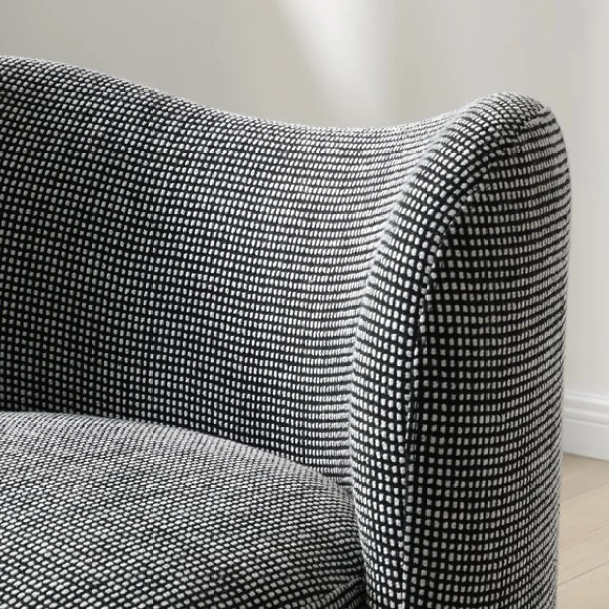 Return - Cora Two Tone Woven Fabric Accent Chair – image 3