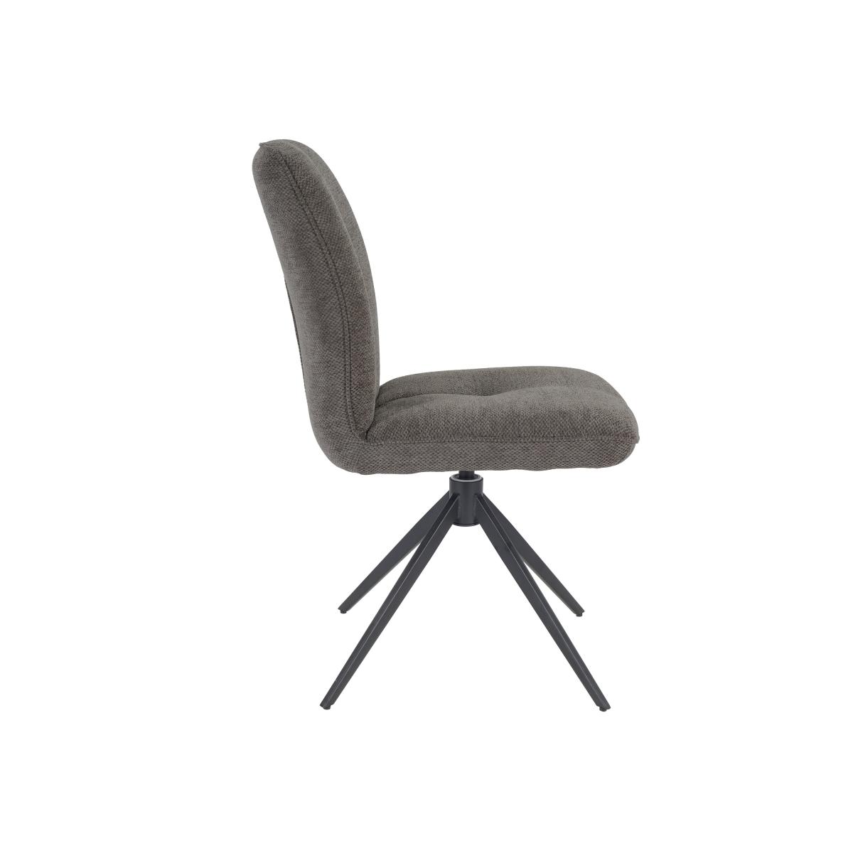 Indus Valley Set of 2 Pebble Swivel Dining Chairs – image 4