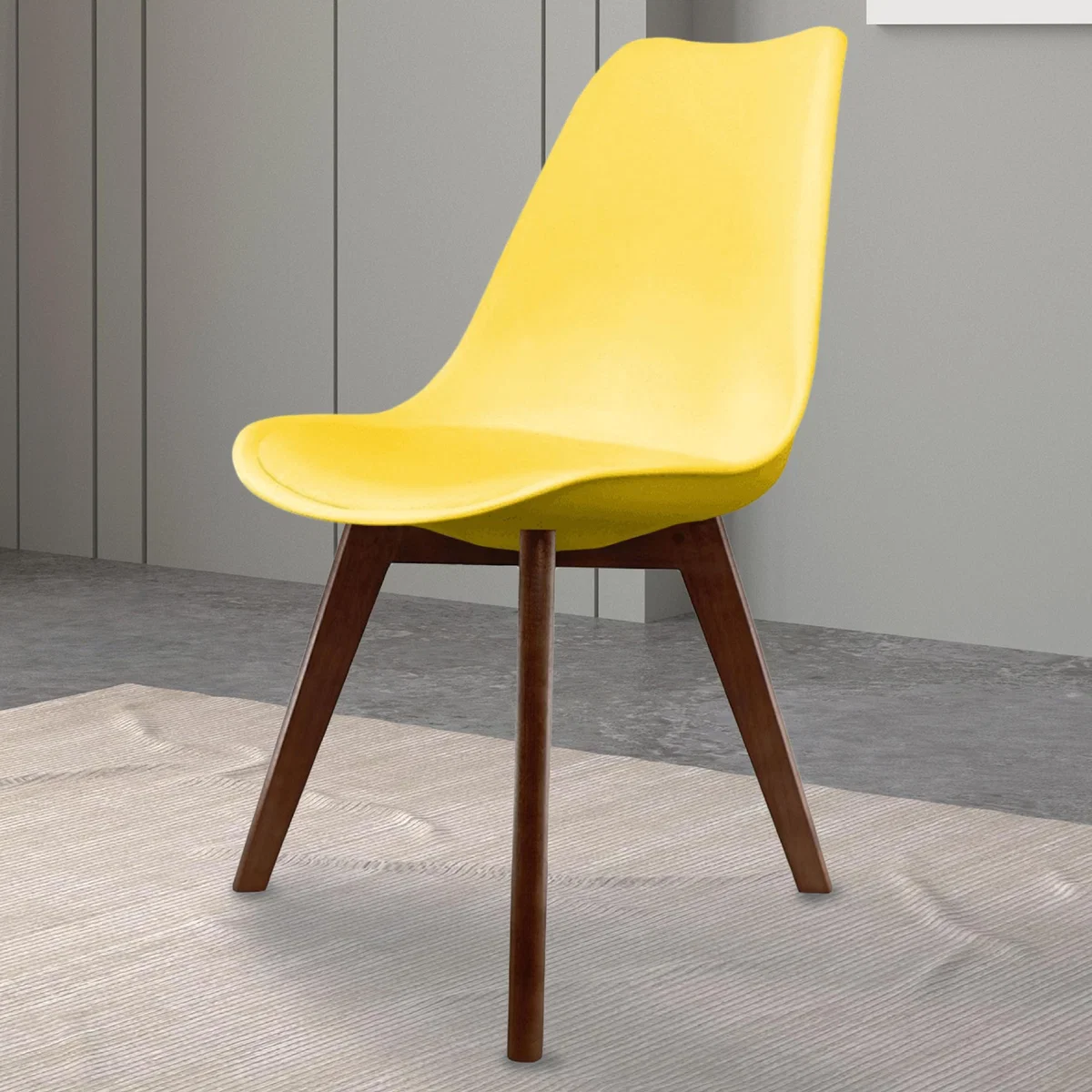 Fusion Living Soho Plastic Dining Chair with Squared Legs – image 1