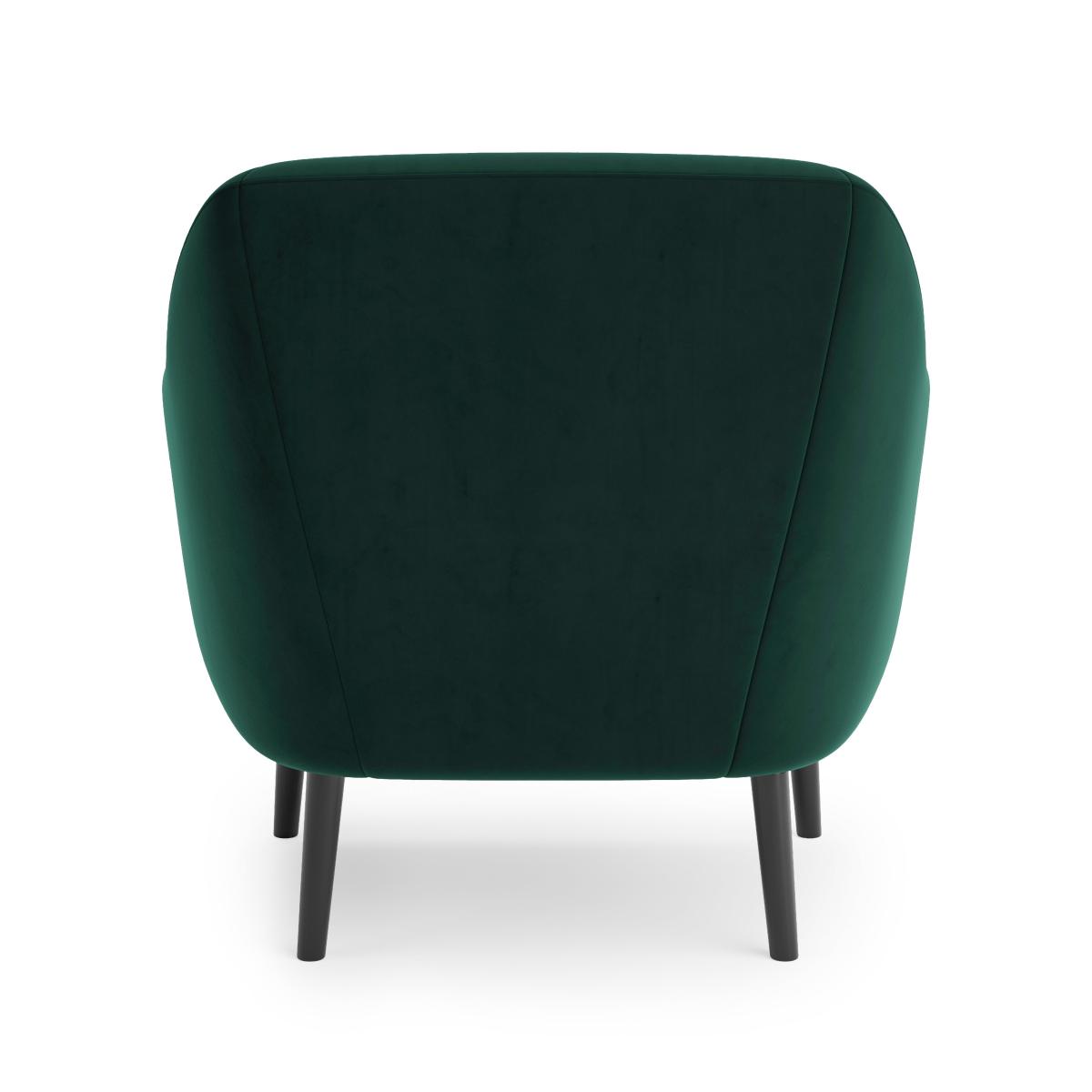 Eddie Velvet Tub Armchair Green – image 5