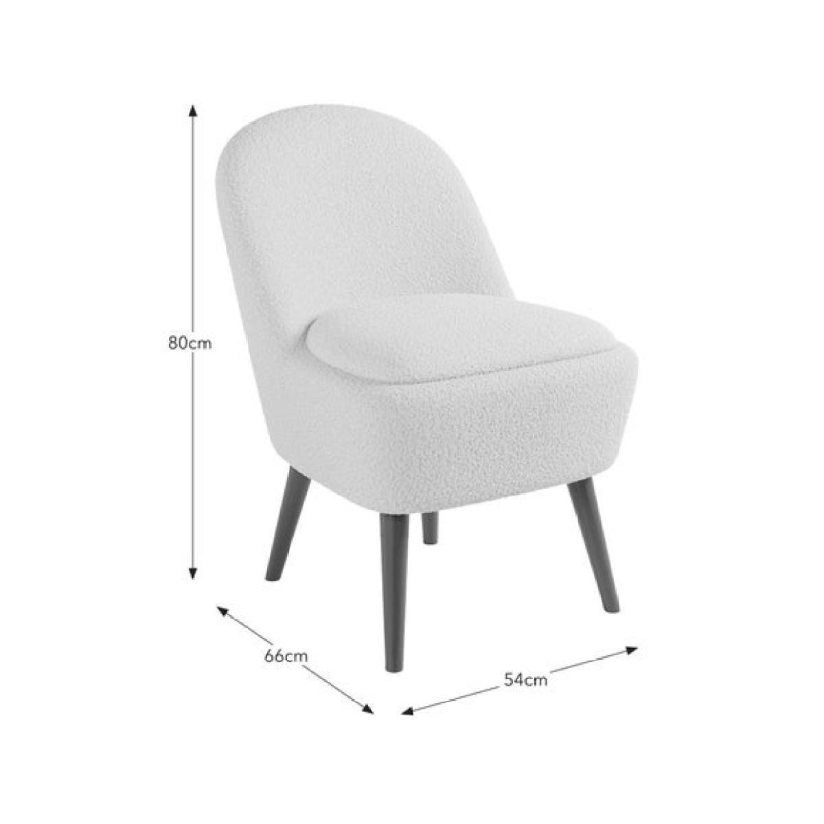 Lora Sherpa Storage Cocktail Chair – image 9