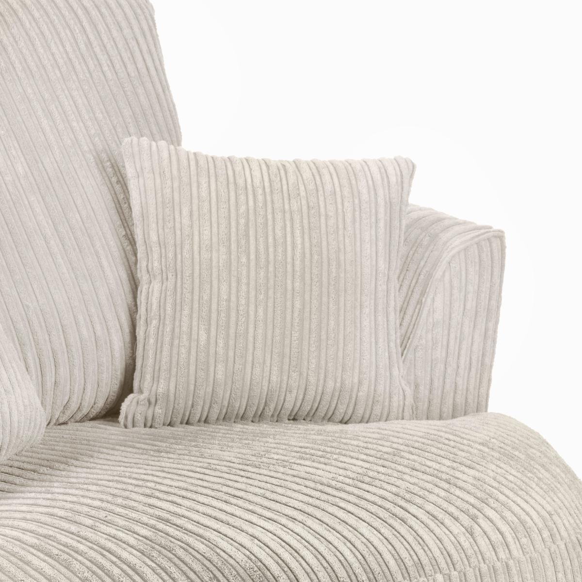Blake Jumbo Cord Swivel Chair Cream – image 5