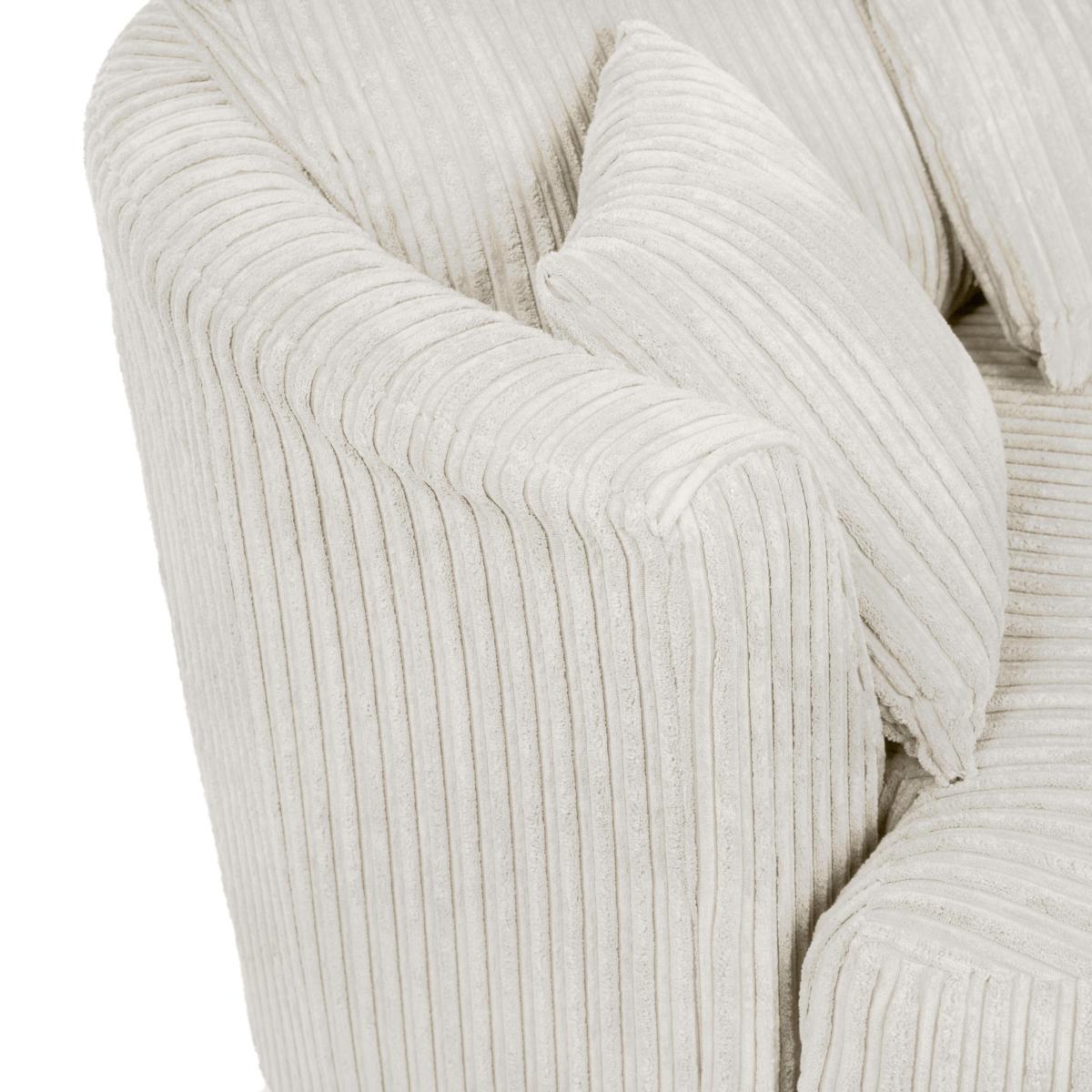 Blake Jumbo Cord Swivel Chair Cream – image 6