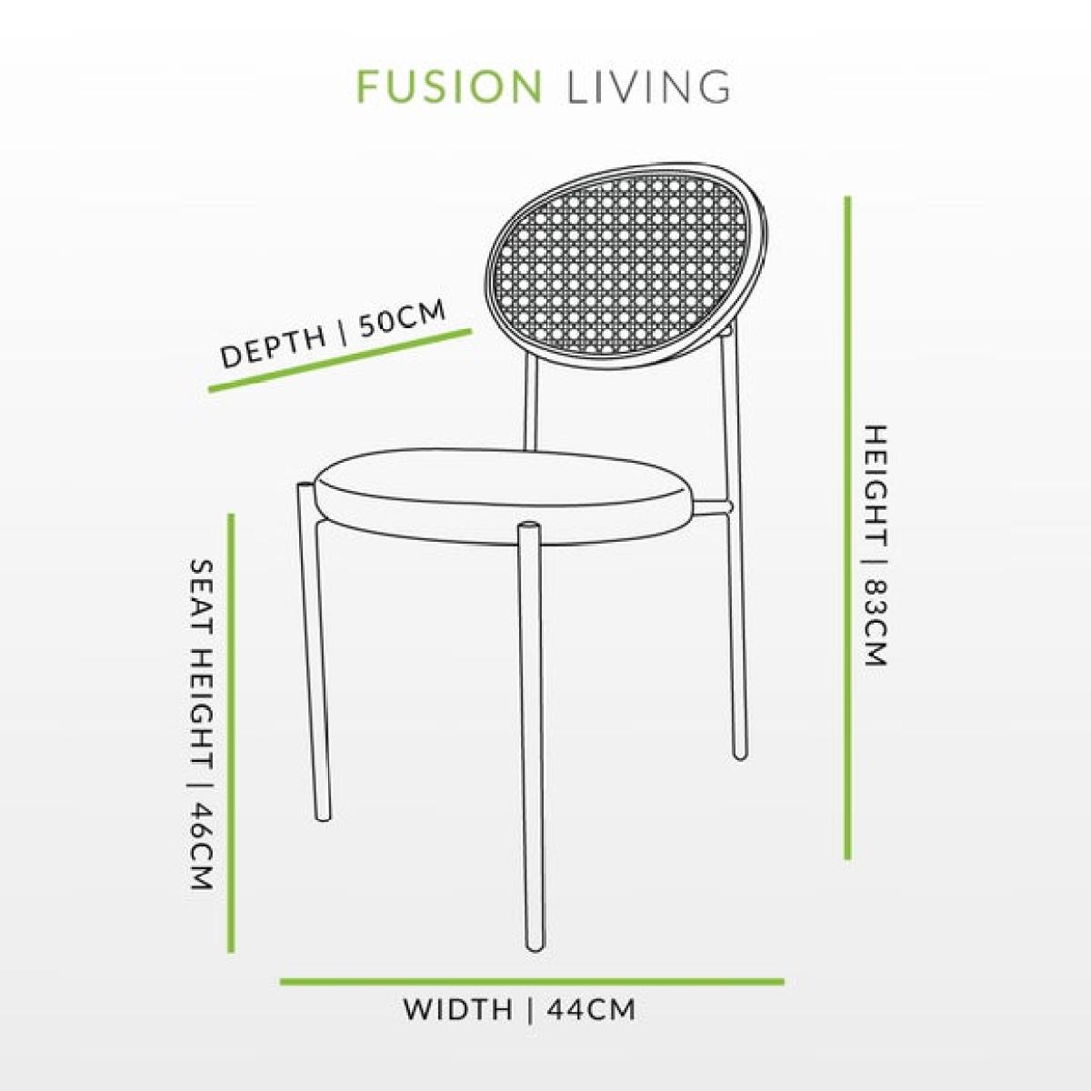 Fusion Living Paris Boucle Dining Chair – image 7