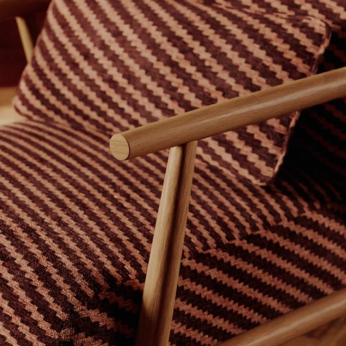 Alpine Zig Zag Chenille Spindle Chair – image 4