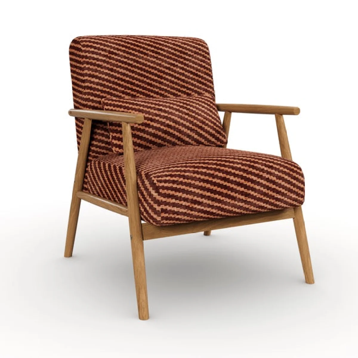 Alpine Zig Zag Chenille Spindle Chair – image 7