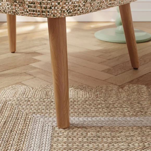 Eliza Multi Woven Boucle Wooden Occasional Chair – image 5