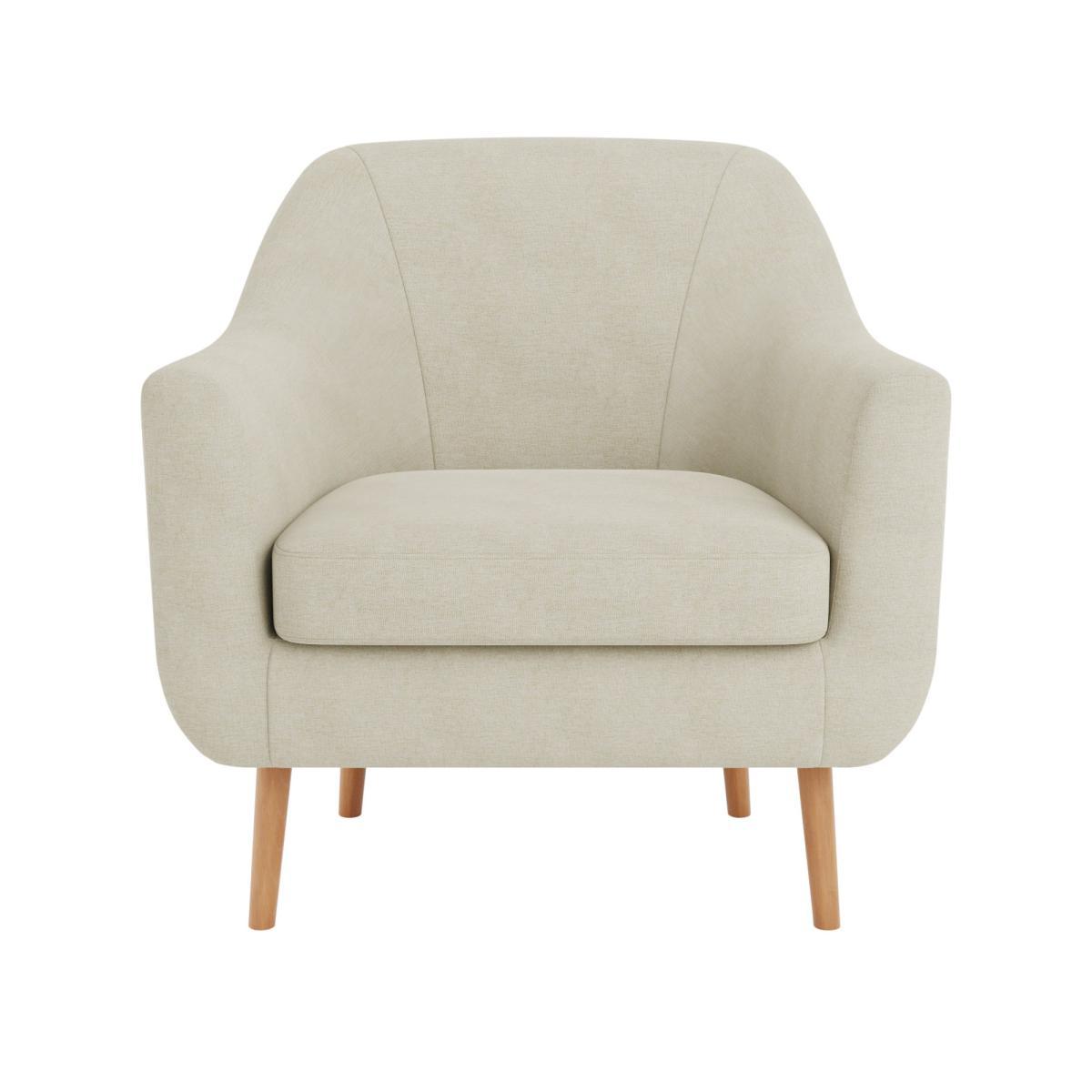 Eddie Fabric Tub Chair Natural – image 2