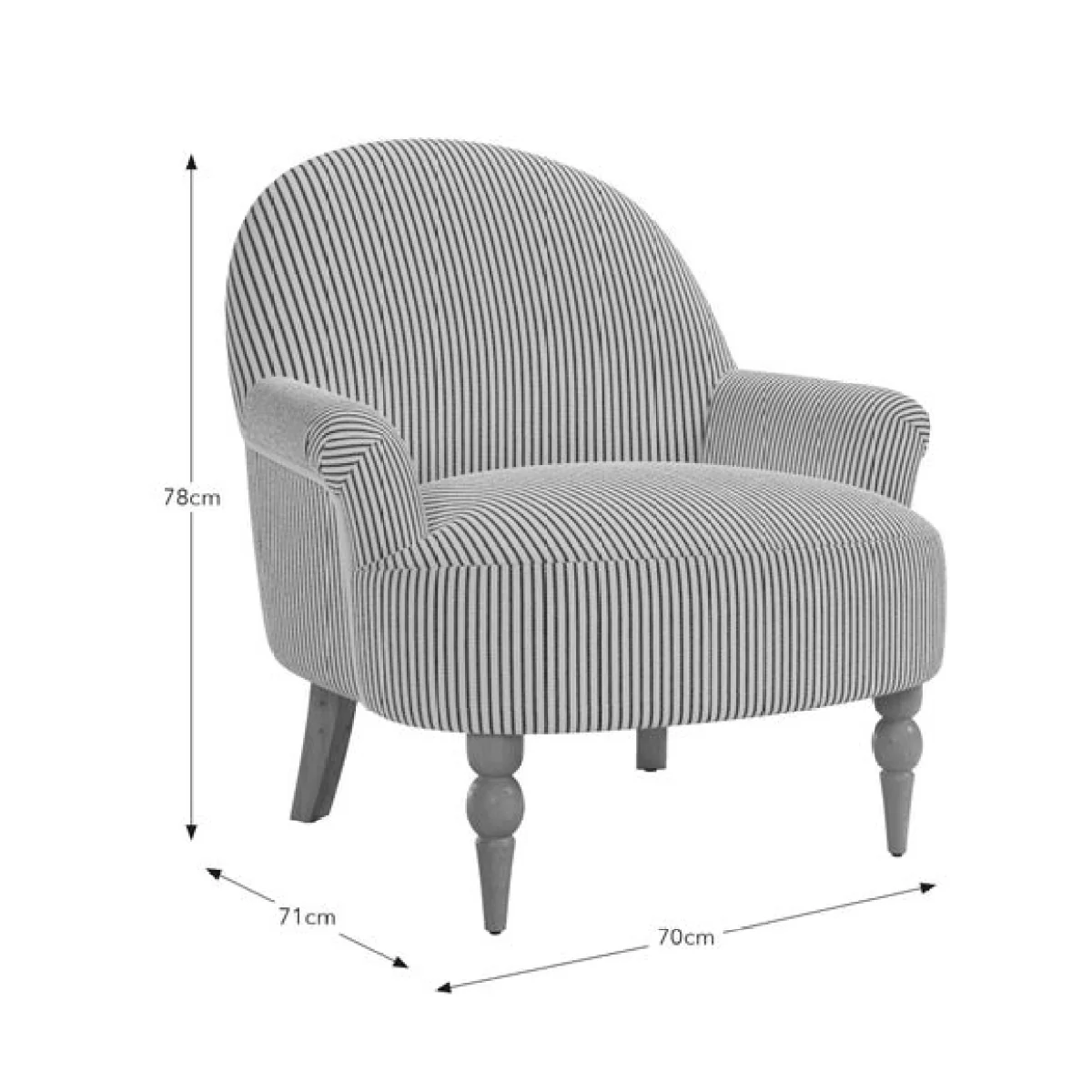 Petit Tiny Stripe Armchair – image 9