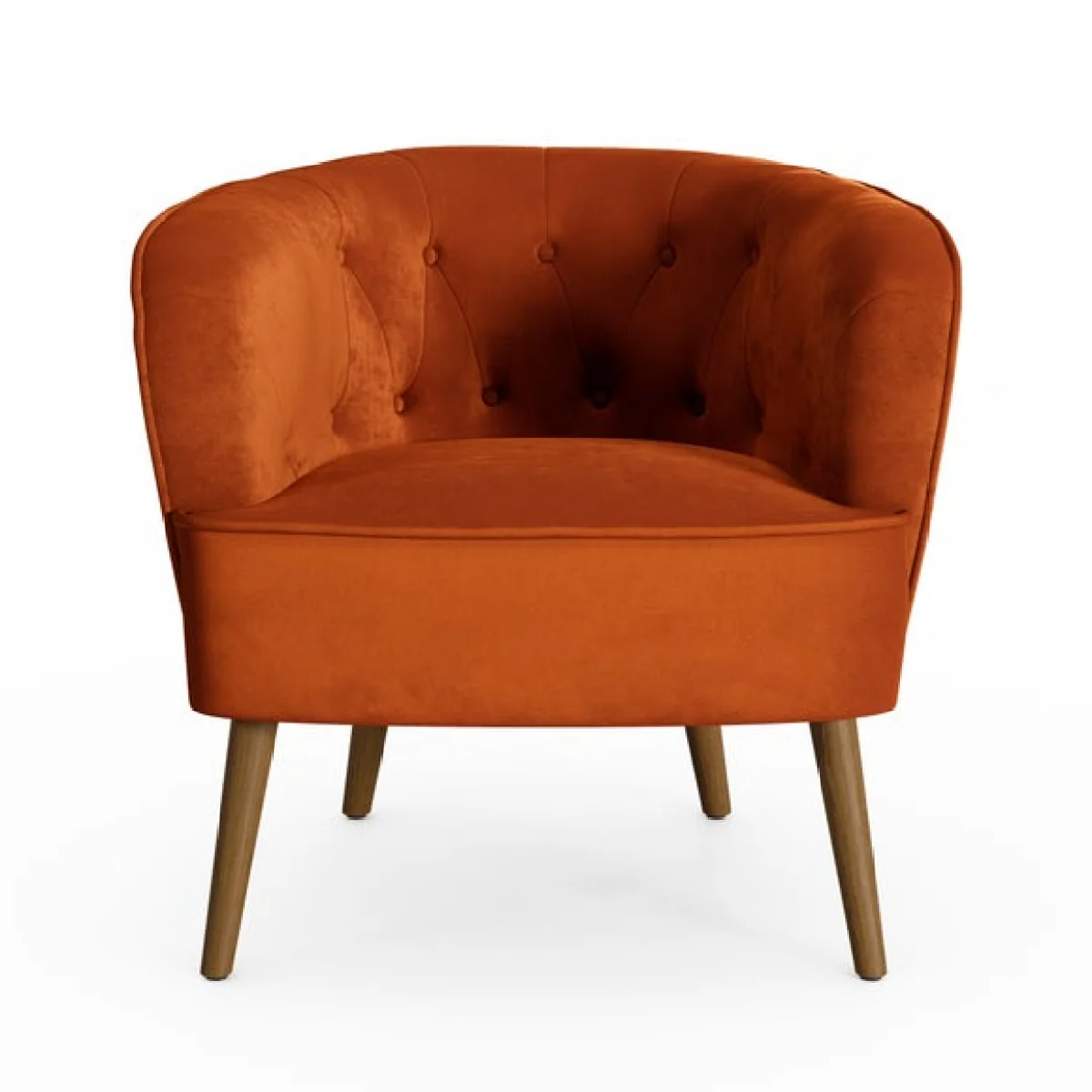 Cindi Button Back Velvet Tub Chair – image 7