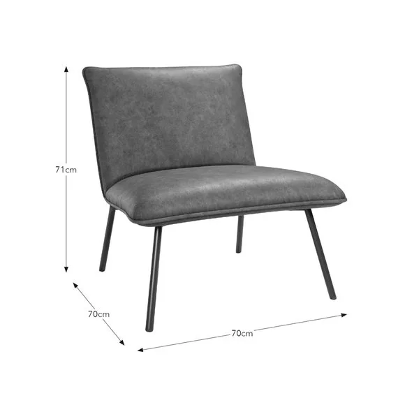 Sarnia Faux Leather Occasional Chair – image 8