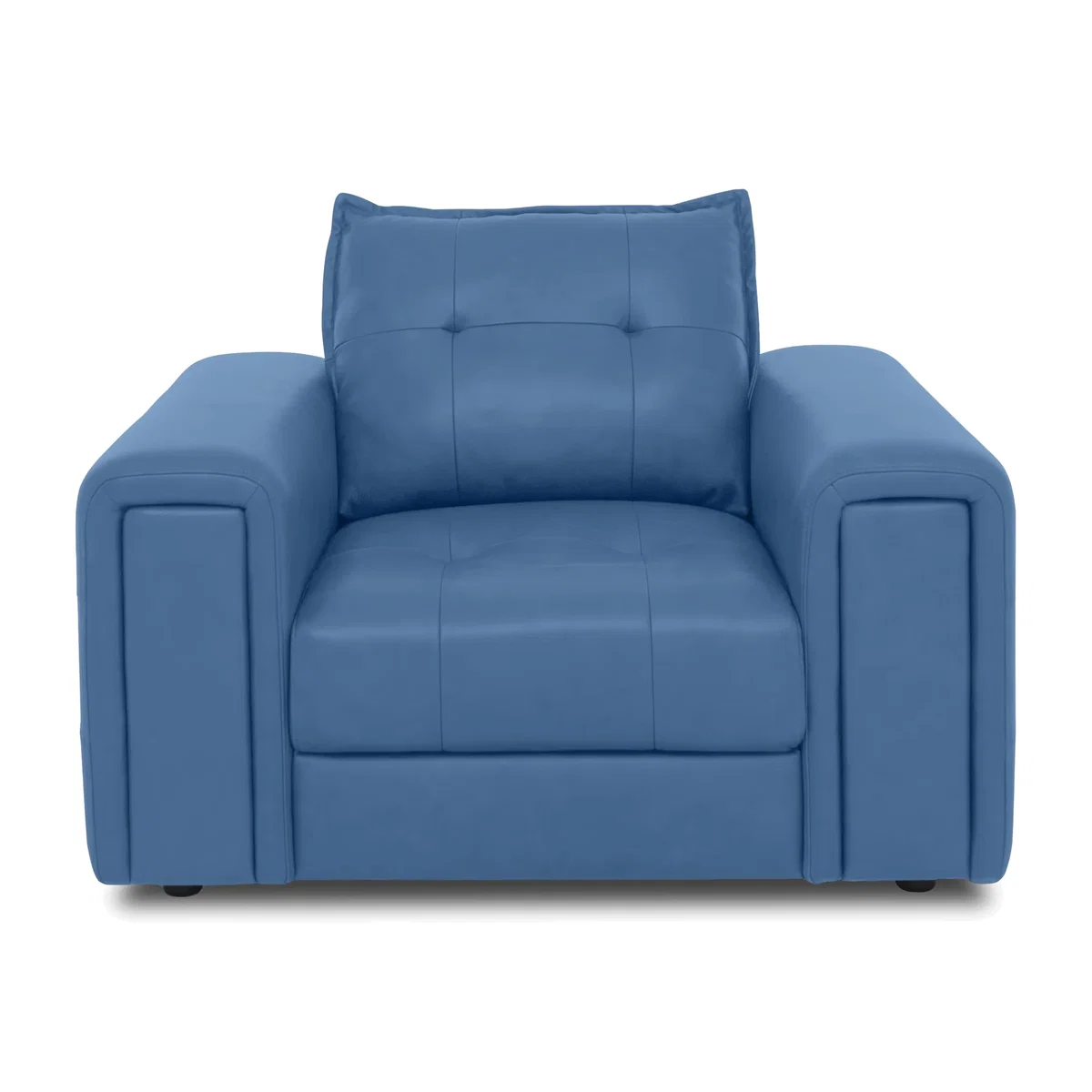 Boutique Goliath Leather Chair with Storage Drawer - Aegean – image 1