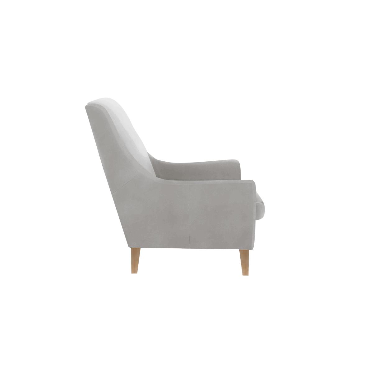 Legend Leather Designer Accent Chair with Chrome Feet - Verona Pearl – image 2