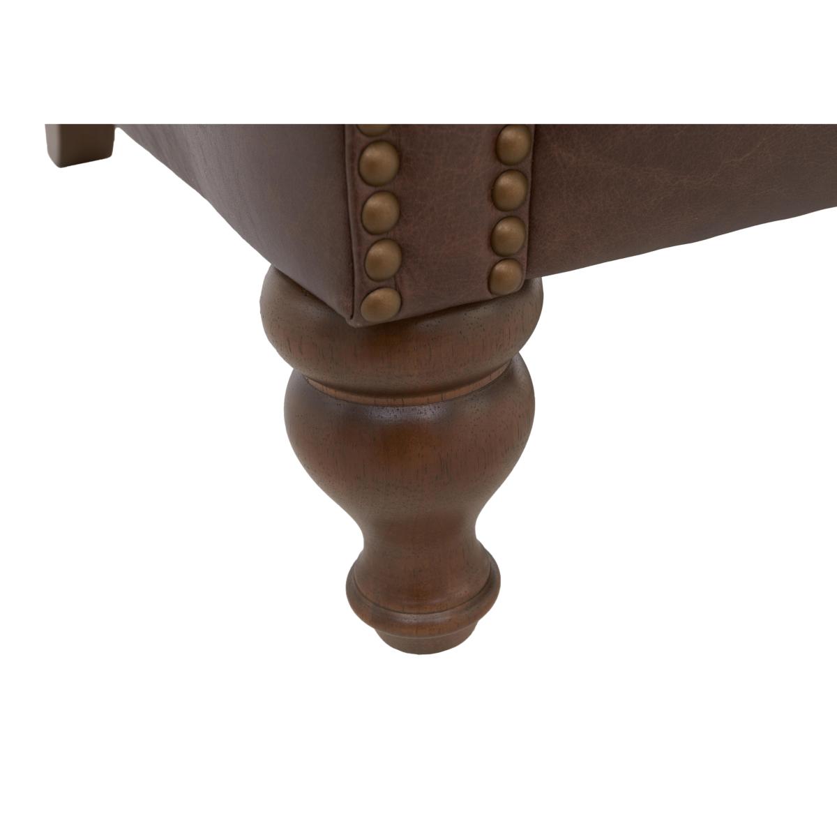 Alexander and James - Lincoln Leather Reading Chair - Brown – image 3