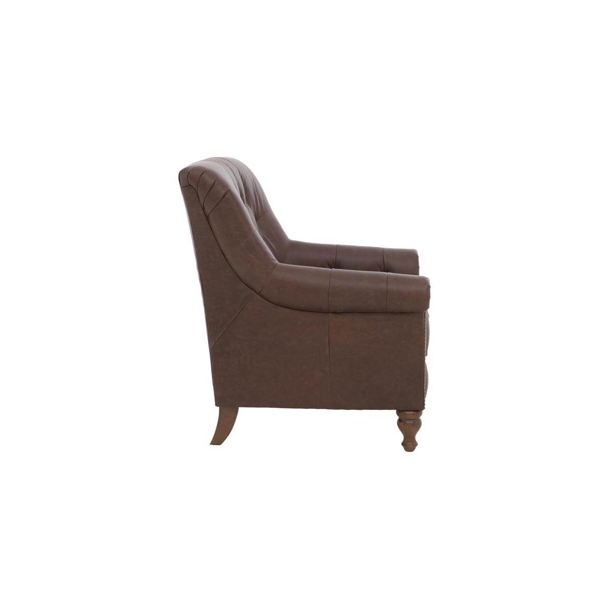 Alexander and James - Lincoln Leather Reading Chair - Brown – image 5