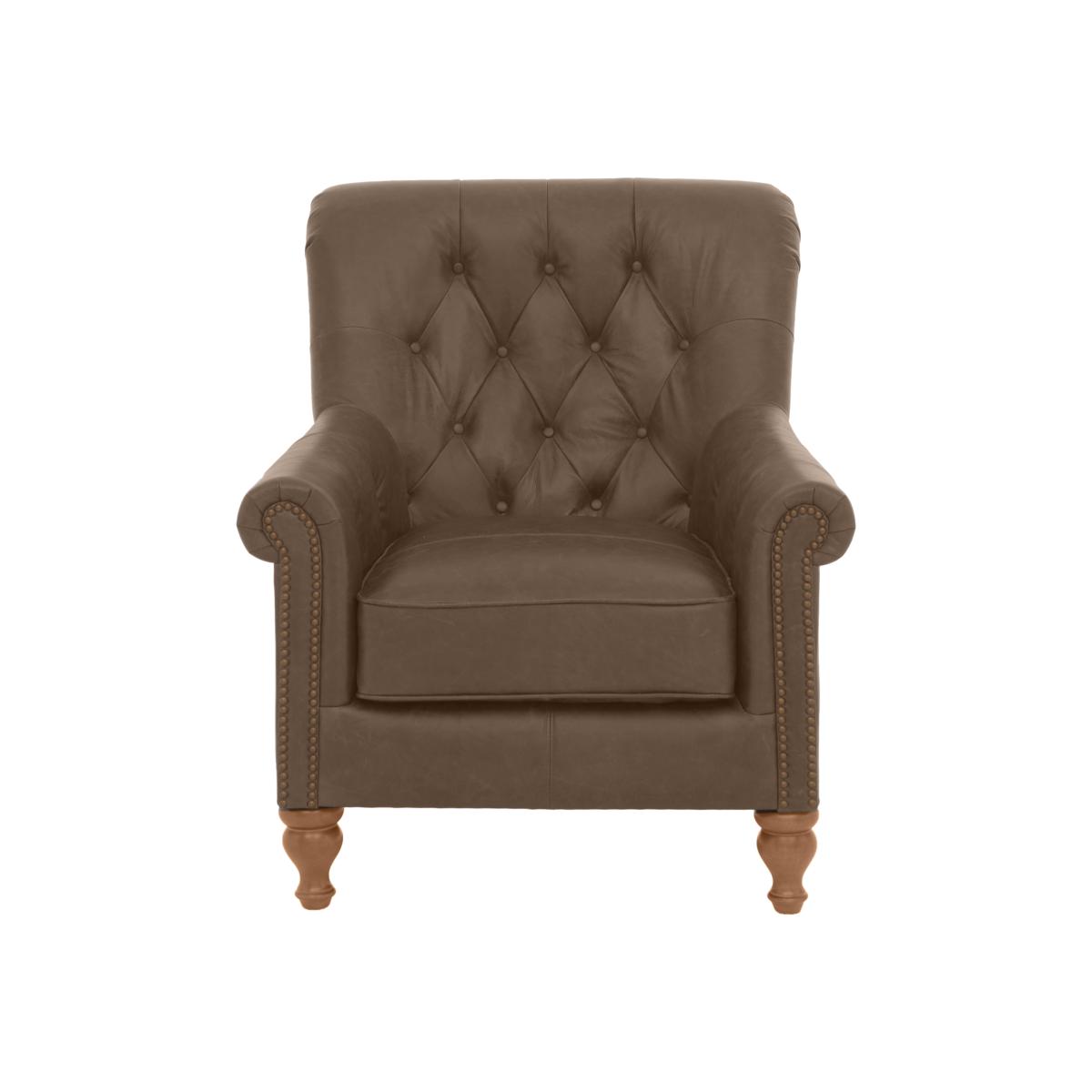 Alexander and James - Lincoln Leather Reading Chair - Brown – image 1