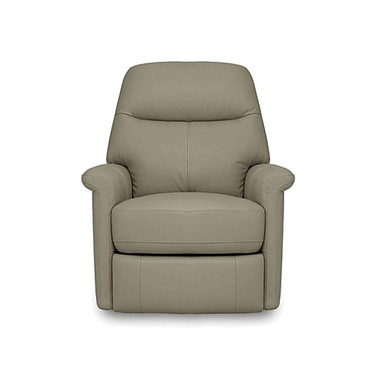 Compact Collection Lille BV Leather Chair with Power Recliner - BV Taupe