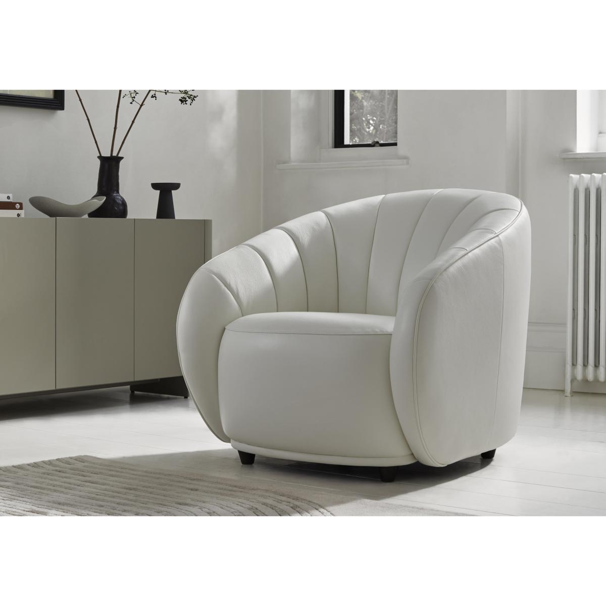 World of Leather - Gemini NC Leather Accent Chair - Warm Brown – image 2