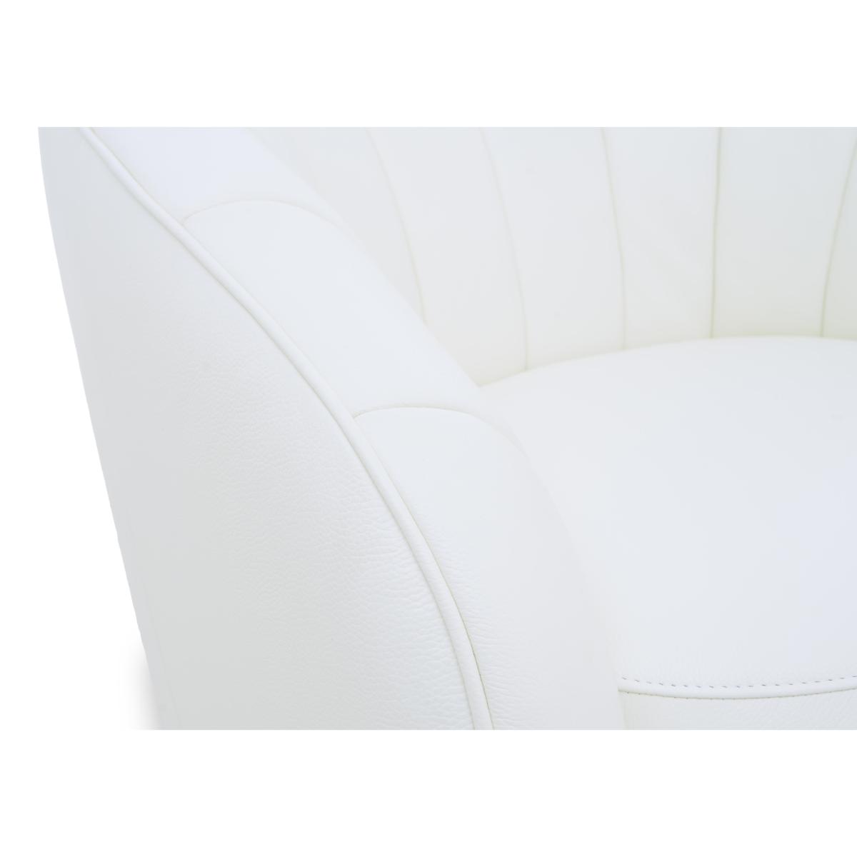 World of Leather - Gemini NC Leather Accent Chair - Warm Brown – image 3