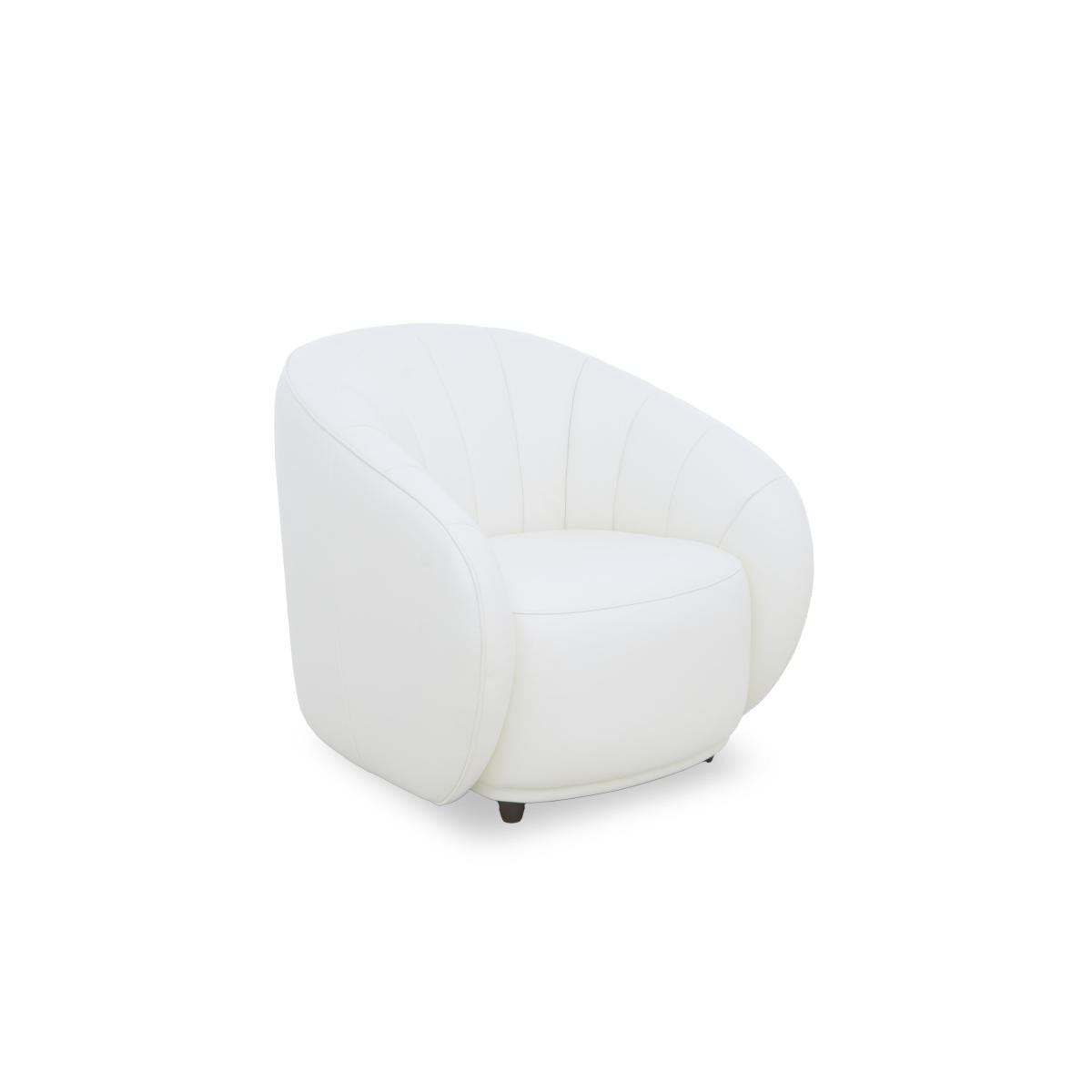 World of Leather - Gemini NC Leather Accent Chair - Warm Brown – image 5