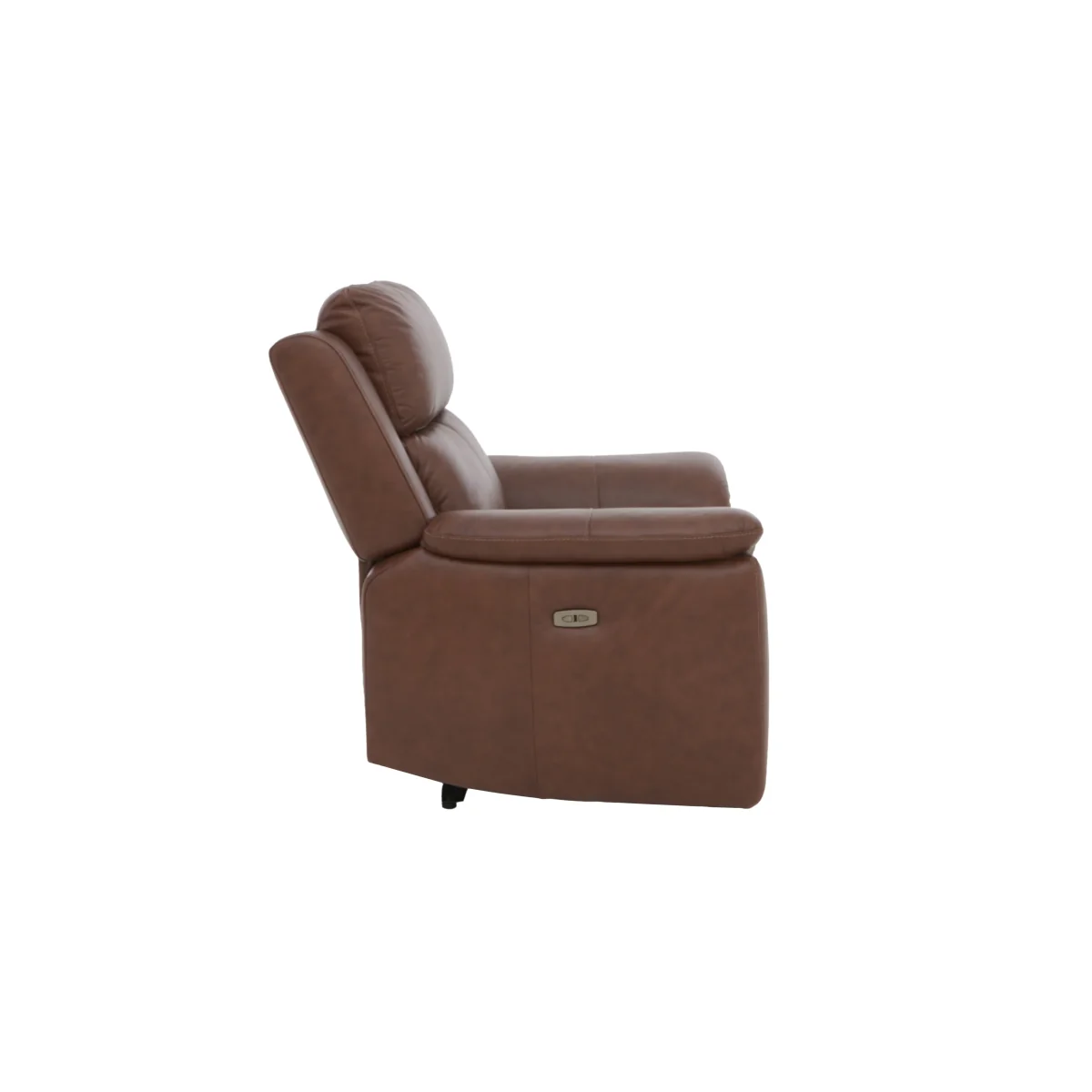 Utah Leather Chair with Power Recliner - White – image 7