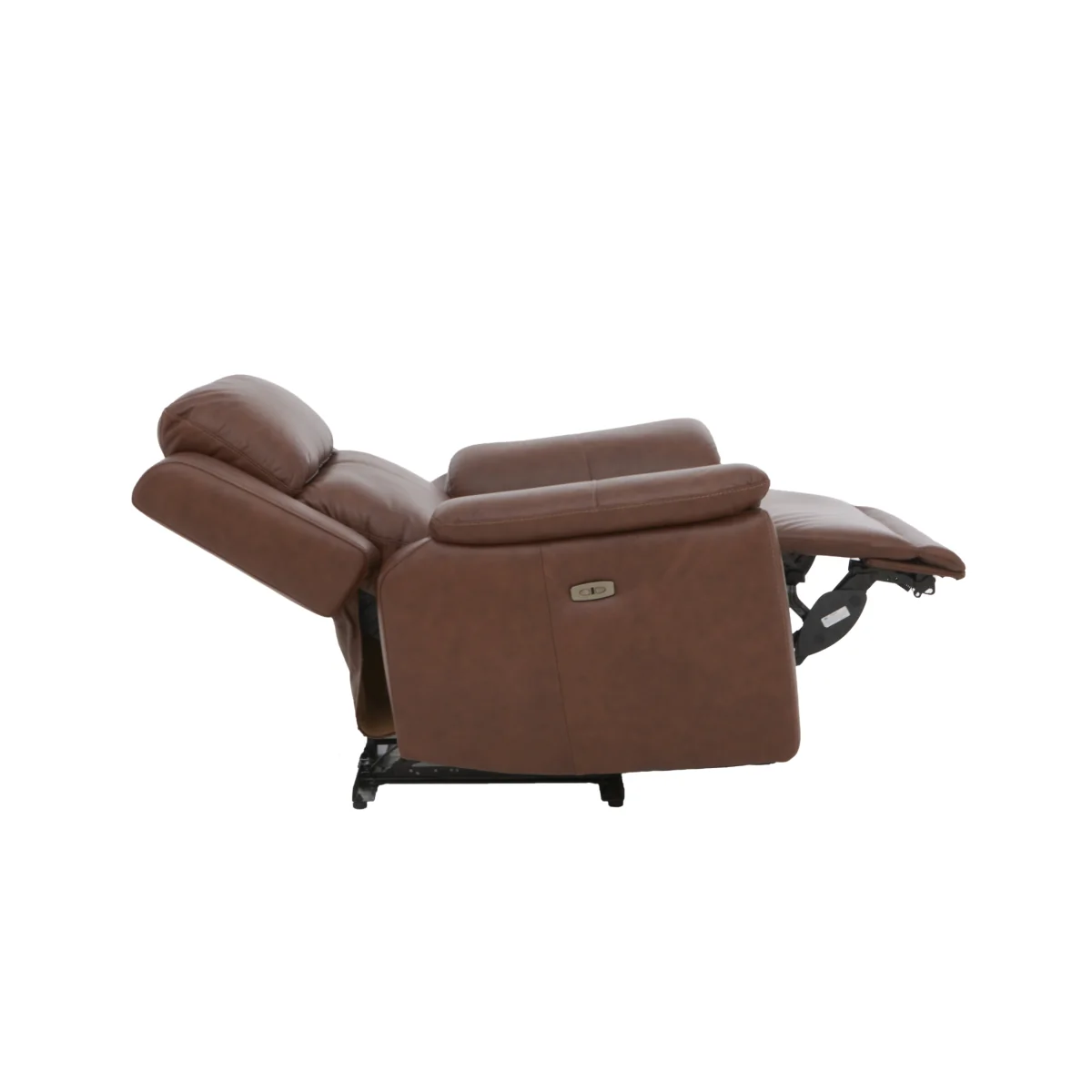 Utah Leather Chair with Power Recliner - White – image 8