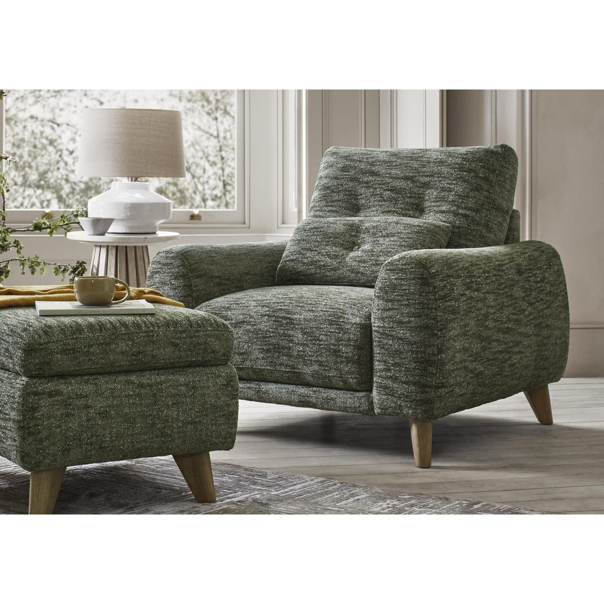 Malmo Fabric Chair - Dark Denim – image 2