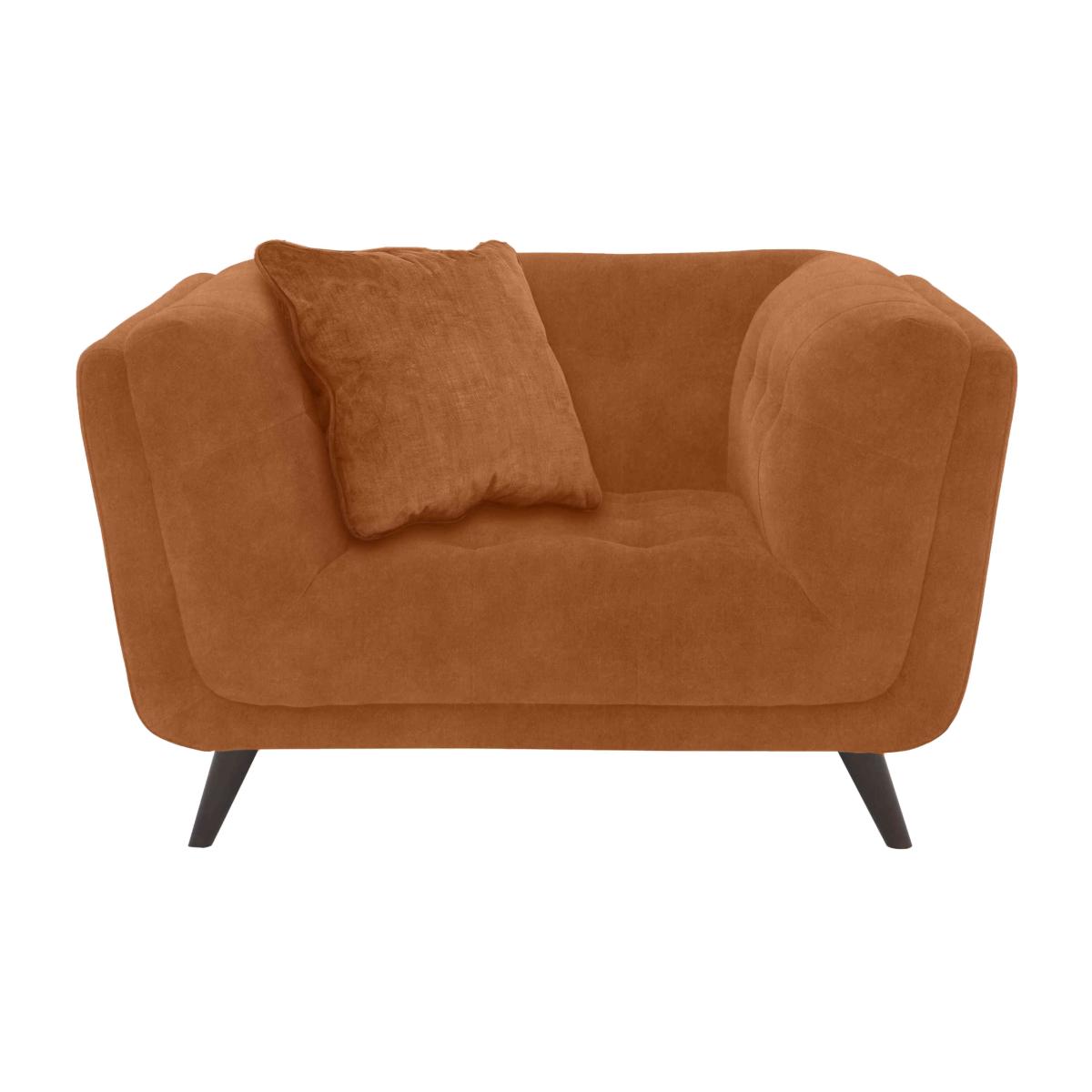 Rene Fabric Cuddler Chair - Dexter Pumpkin – image 1