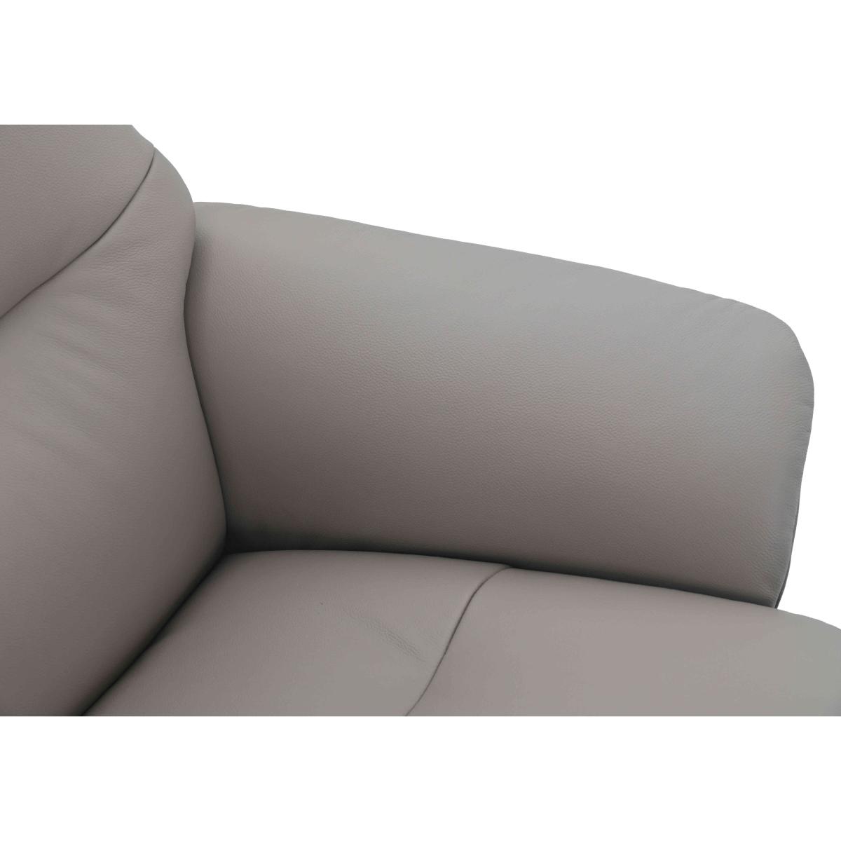 Lindos Leather Swivel Chair and Footstool – image 4