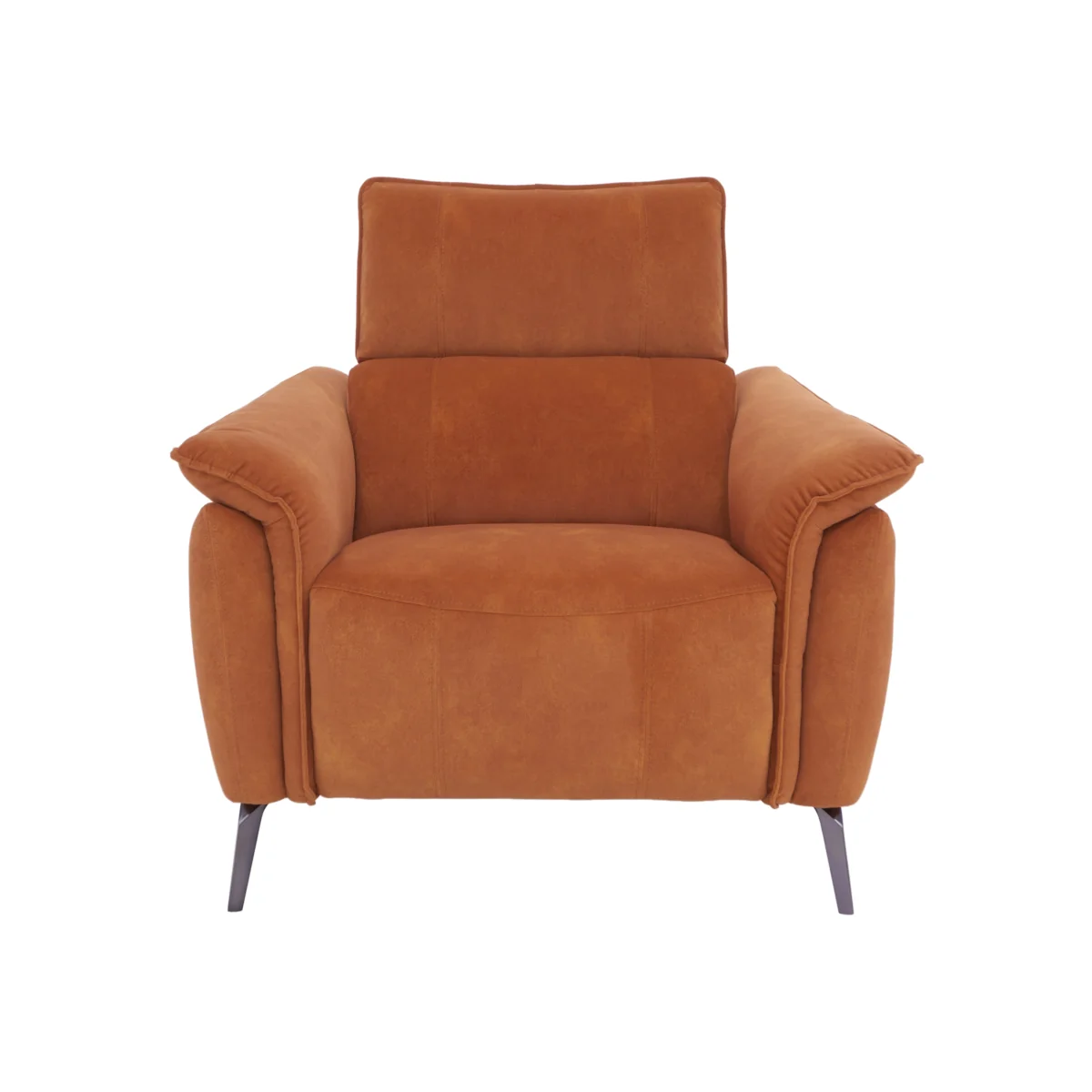 Jude Fabric Power Recliner Chair with Power Headrest - Dexter Pumpkin - Sofas and Armchairs - In Time for Christmas – image 1