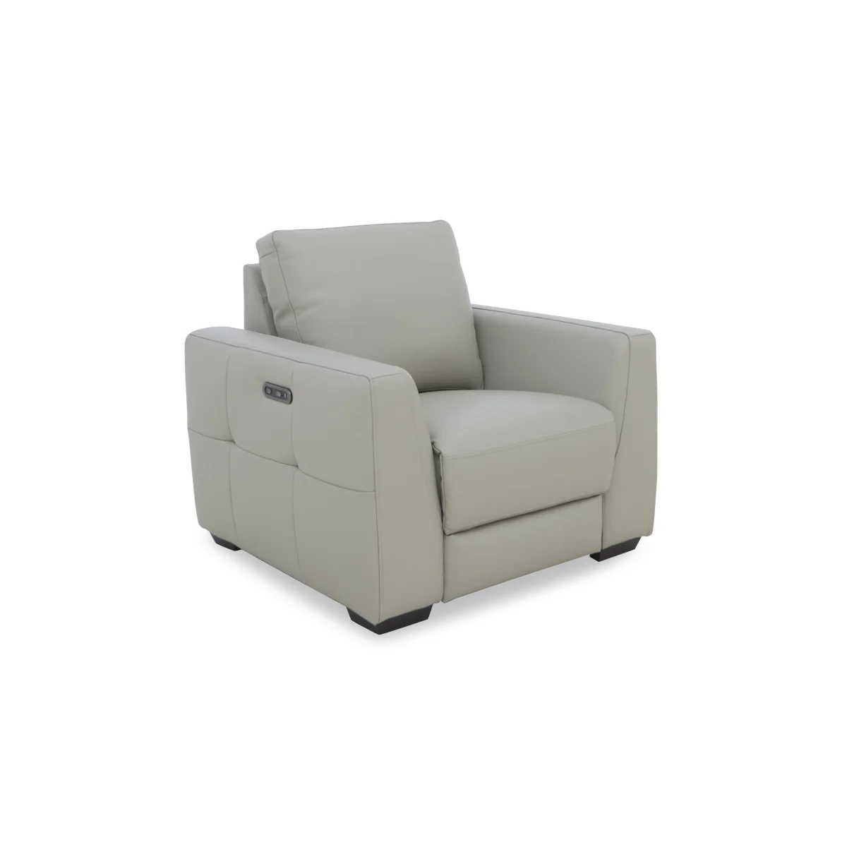 Dinky Leather Chair with Power Recliner - Lead Grey – image 5