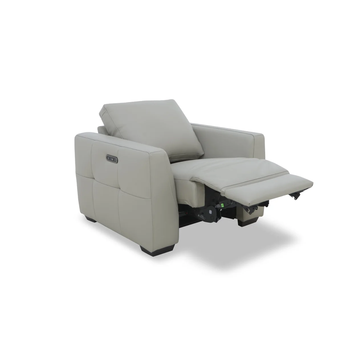 Dinky Leather Chair with Power Recliner - Lead Grey – image 6