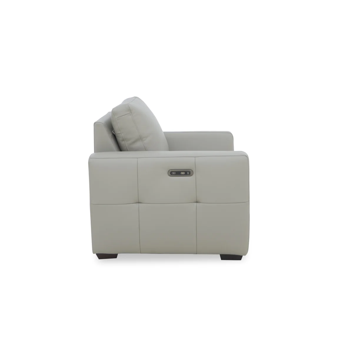 Dinky Leather Chair with Power Recliner - Lead Grey – image 7