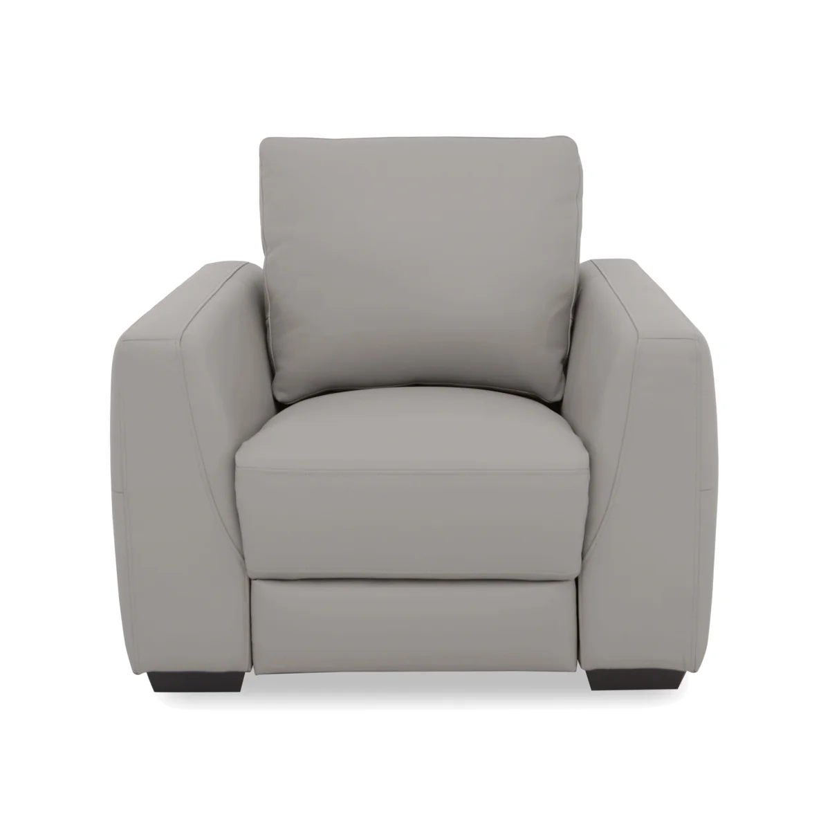 Dinky Leather Chair with Power Recliner - Lead Grey – image 1