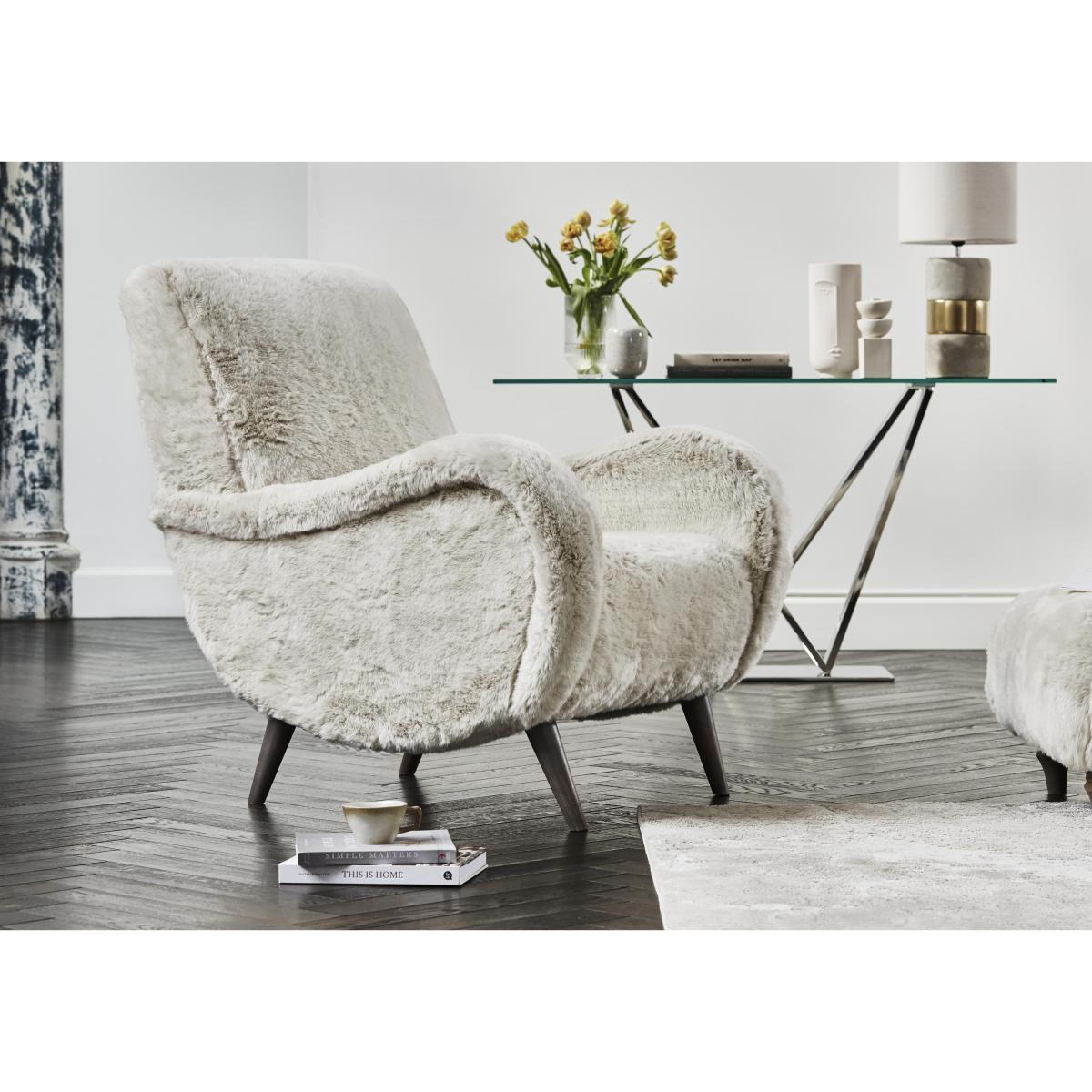 Oyster Bay Fabric Accent Chair - Grey – image 2