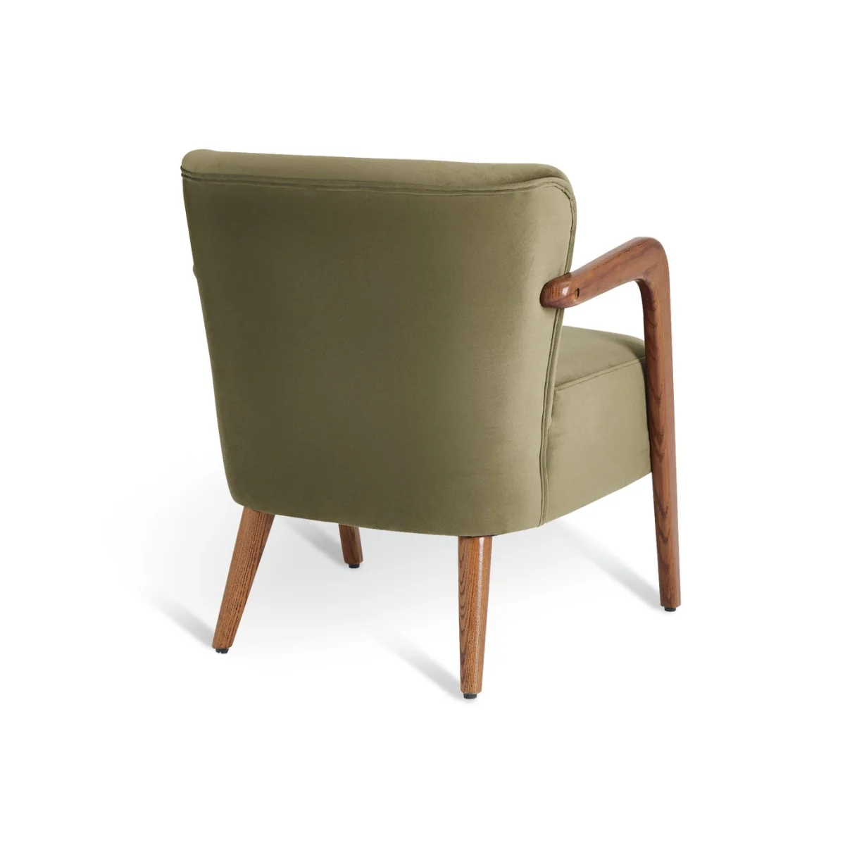 Habitat Yanni II Velvet Accent Chair - Olive – image 4