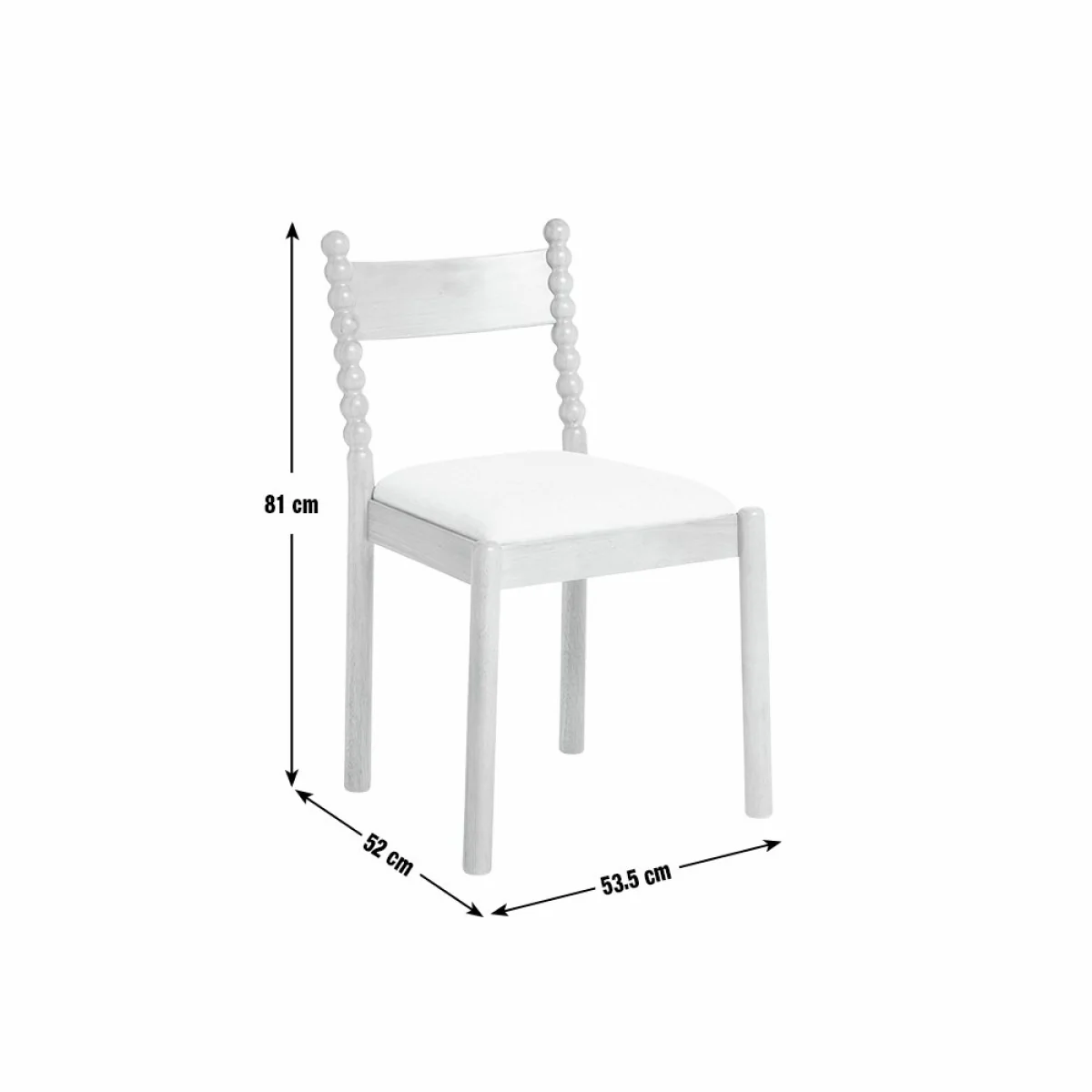 Habitat Blaire Bobbin Pair of Chair - Oak – image 13